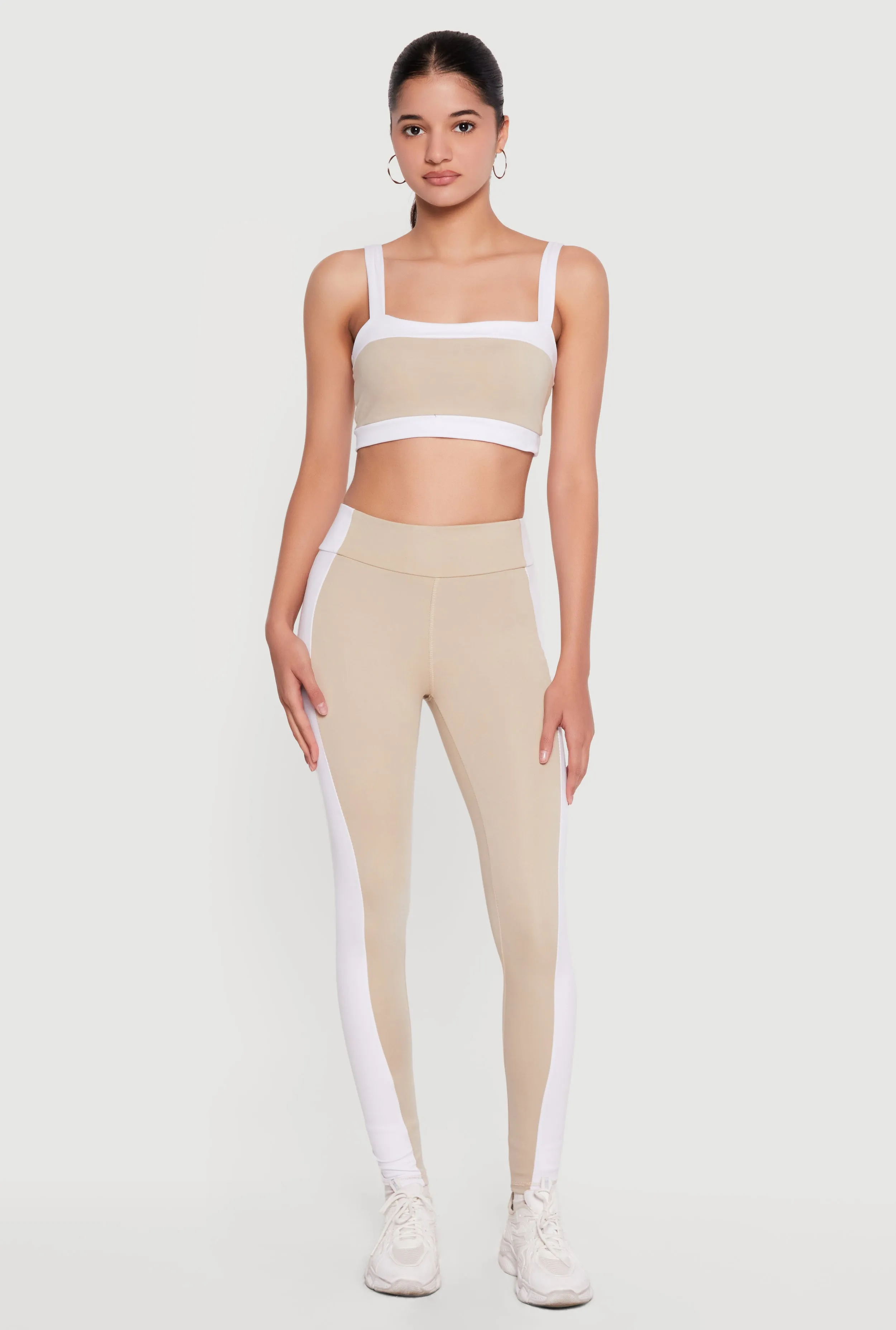 High Waisted Contrast Trim Leggings sold by Rainbow product image thumbnail 4
