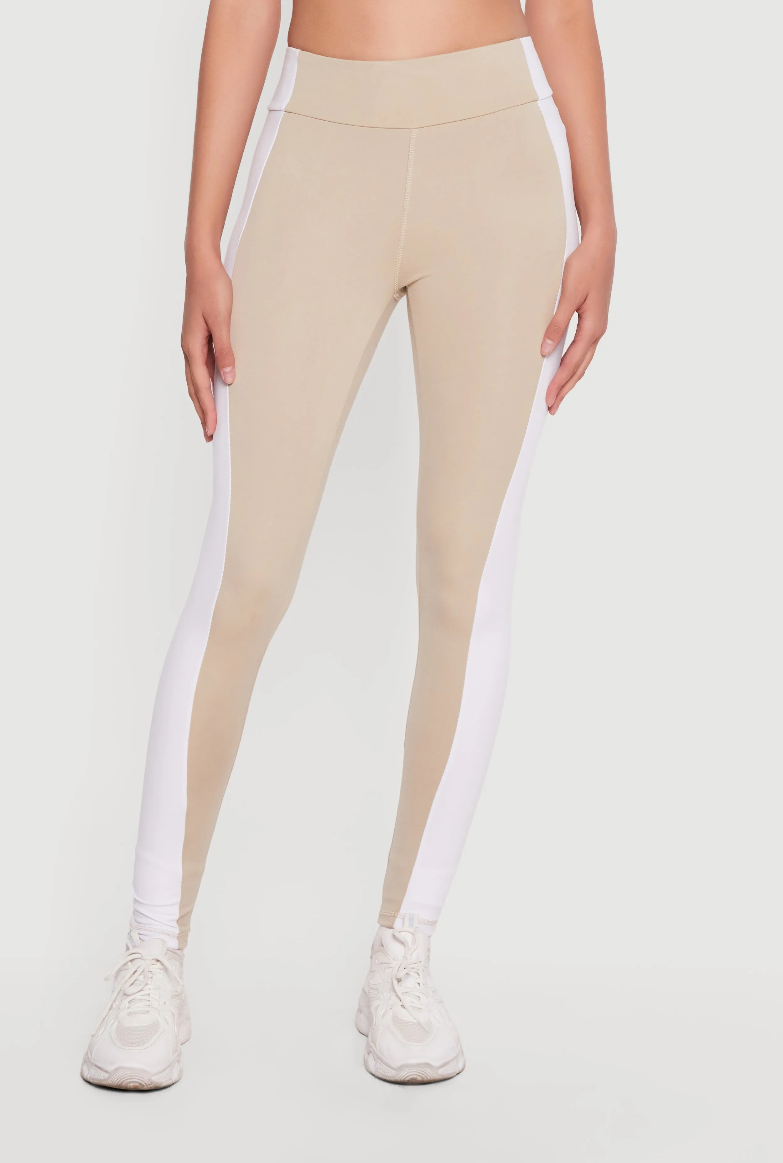 High Waisted Contrast Trim Leggings sold by Rainbow product image thumbnail 3