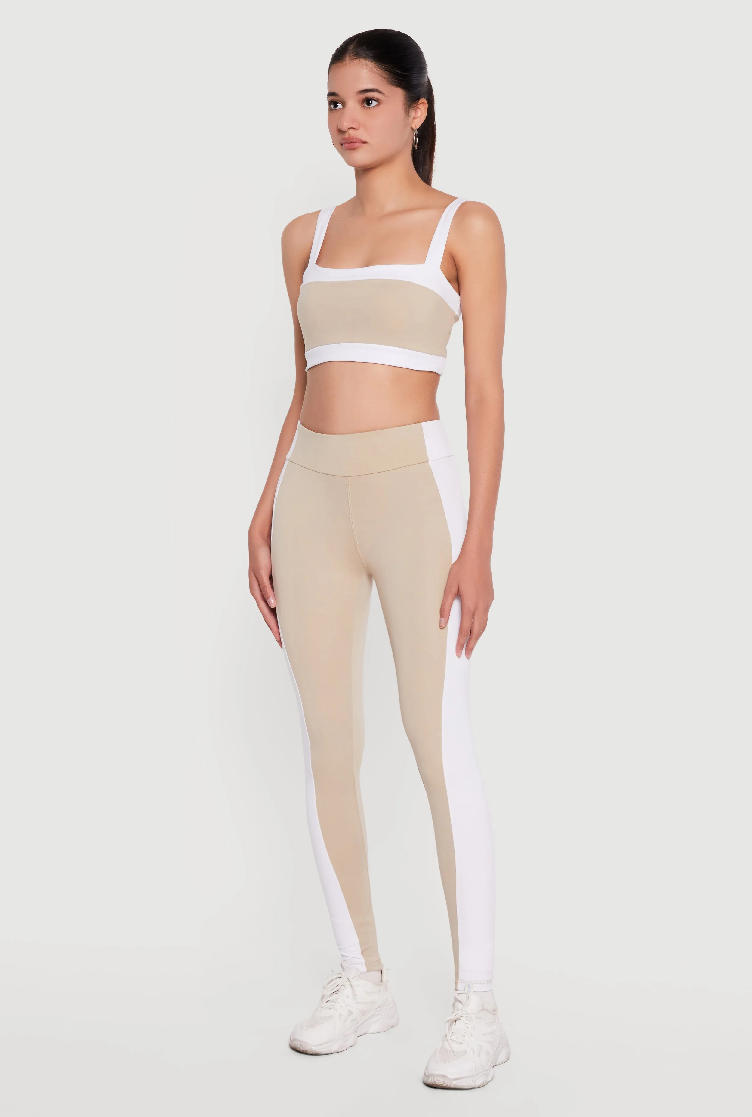 High Waisted Contrast Trim Leggings sold by Rainbow product image thumbnail 2