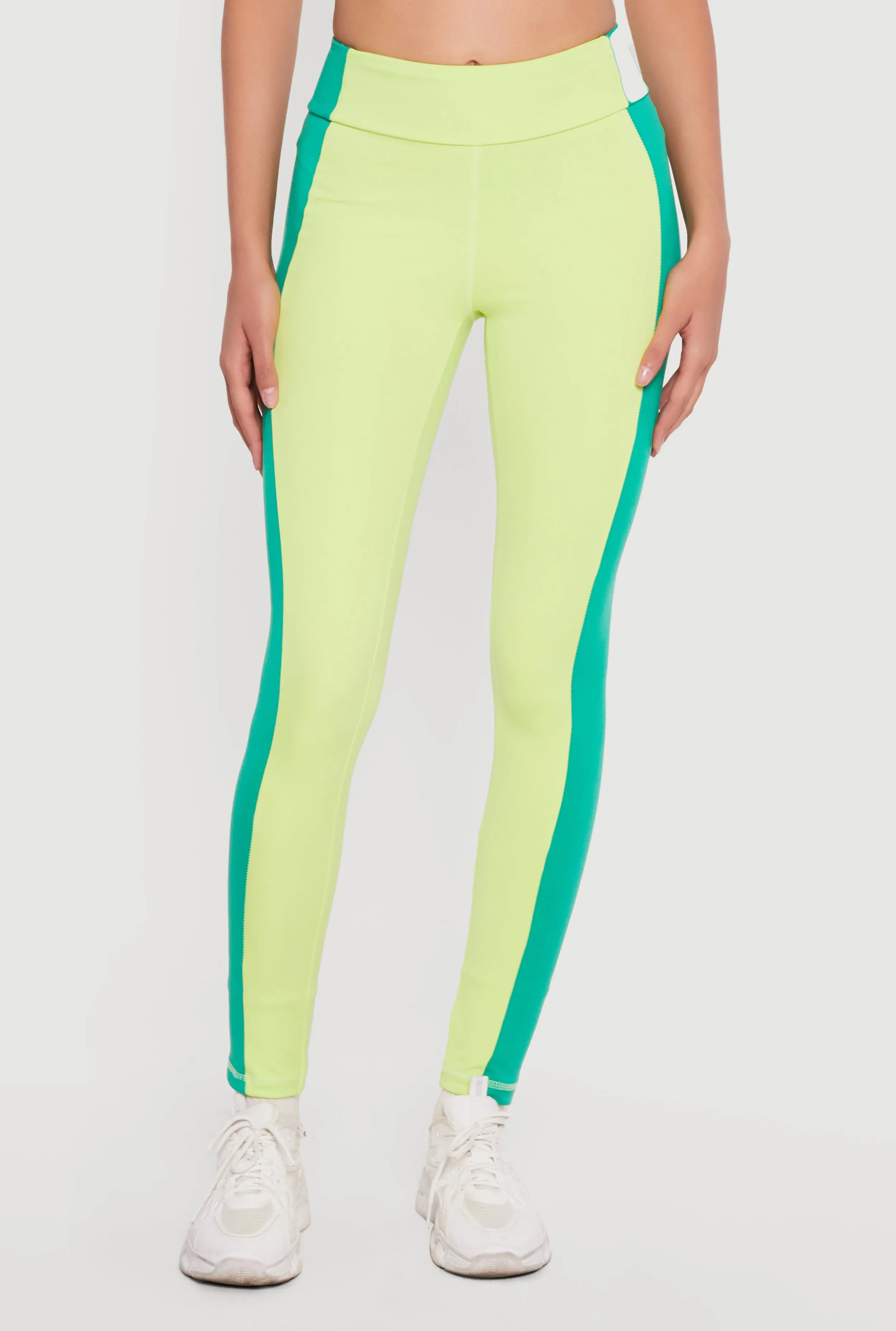 High Waisted Contrast Trim Leggings sold by Rainbow product image thumbnail 3