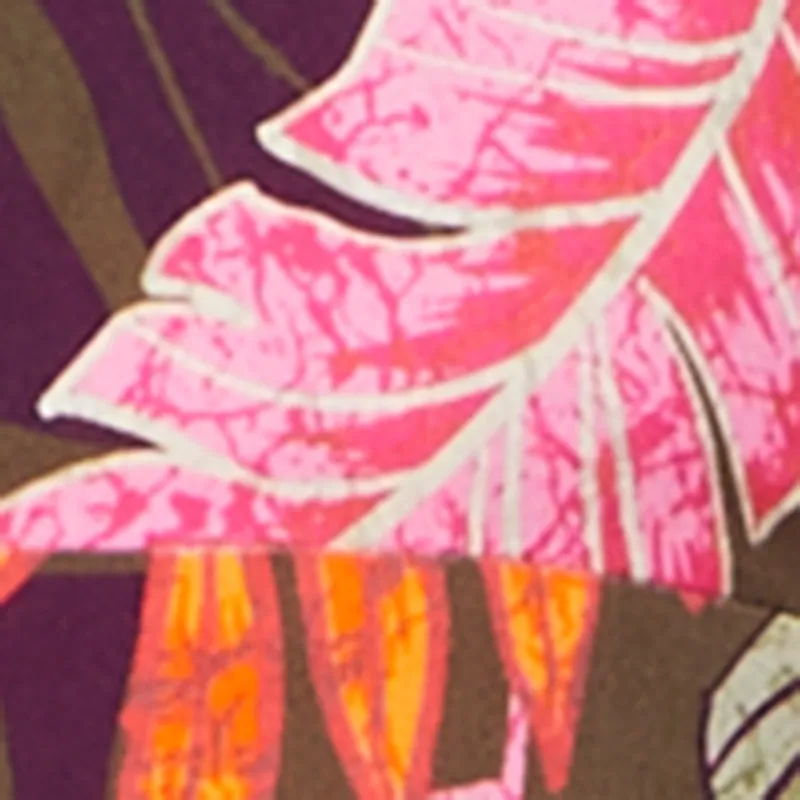 Leaf Print Tie Front Detail Wide Leg Jumpsuit sold by Rainbow product image thumbnail 4