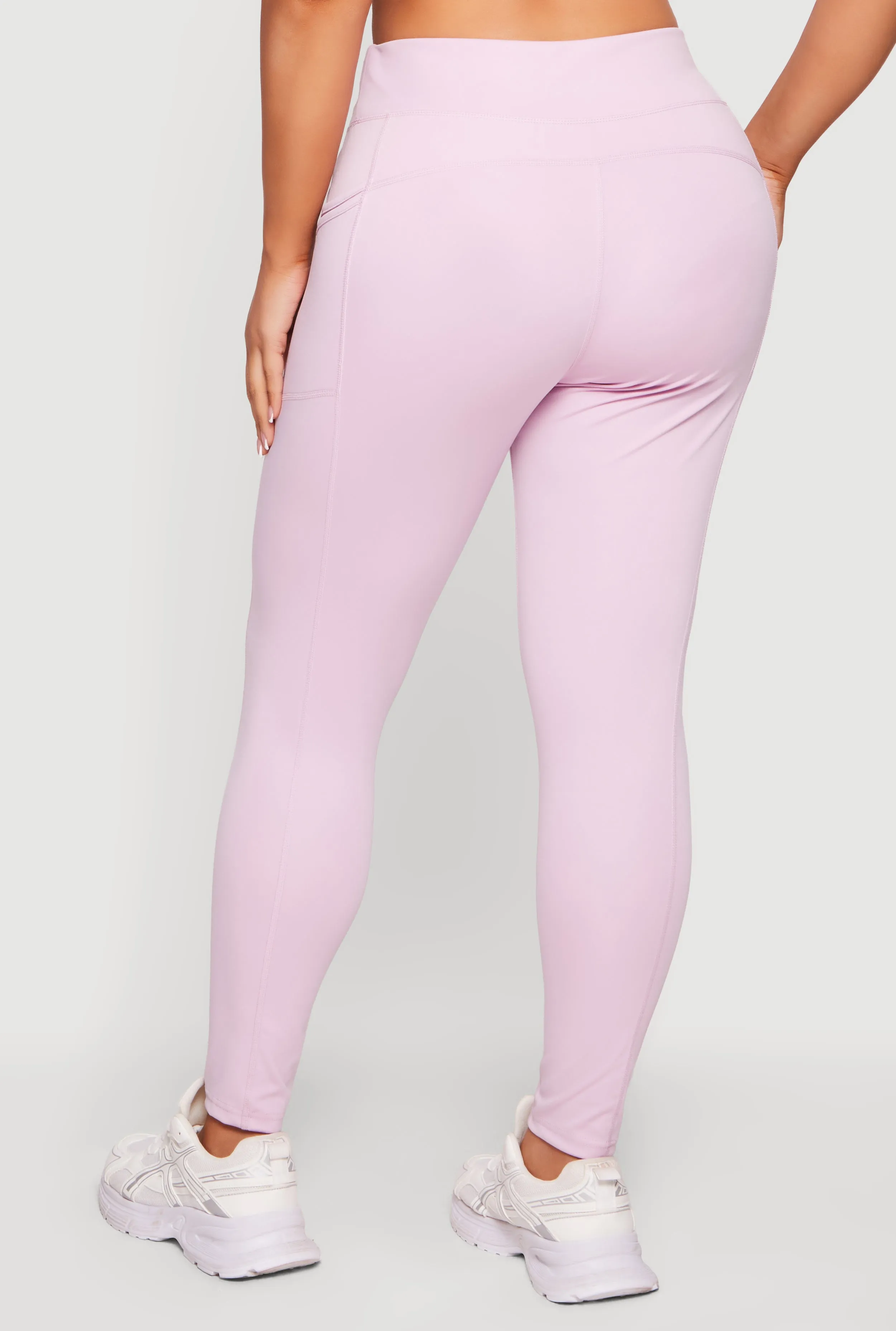 Plus Size High Waist Leggings with Cell Phone Pockets sold by Rainbow product image thumbnail 5