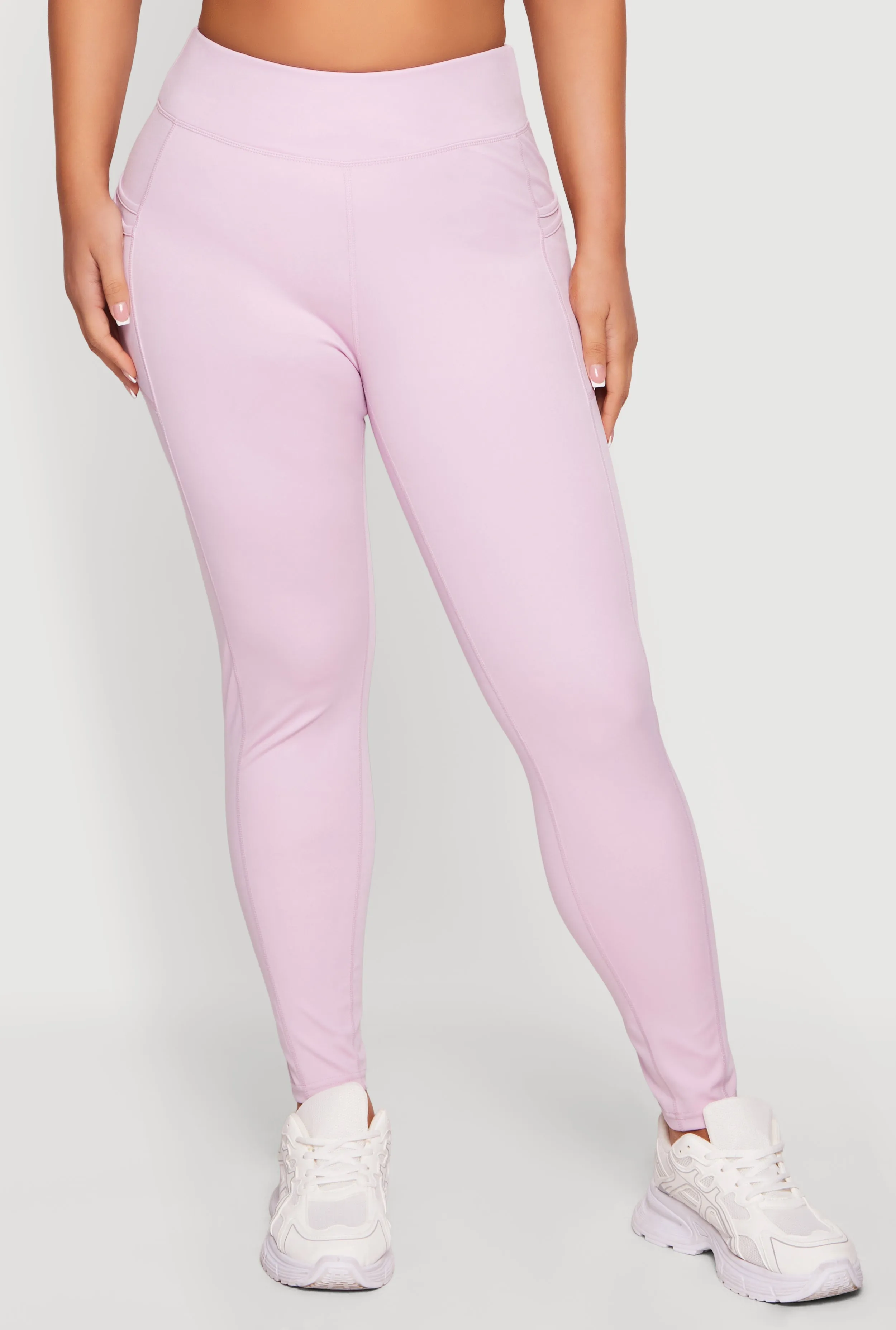 Plus Size High Waist Leggings with Cell Phone Pockets sold by Rainbow product image thumbnail 3