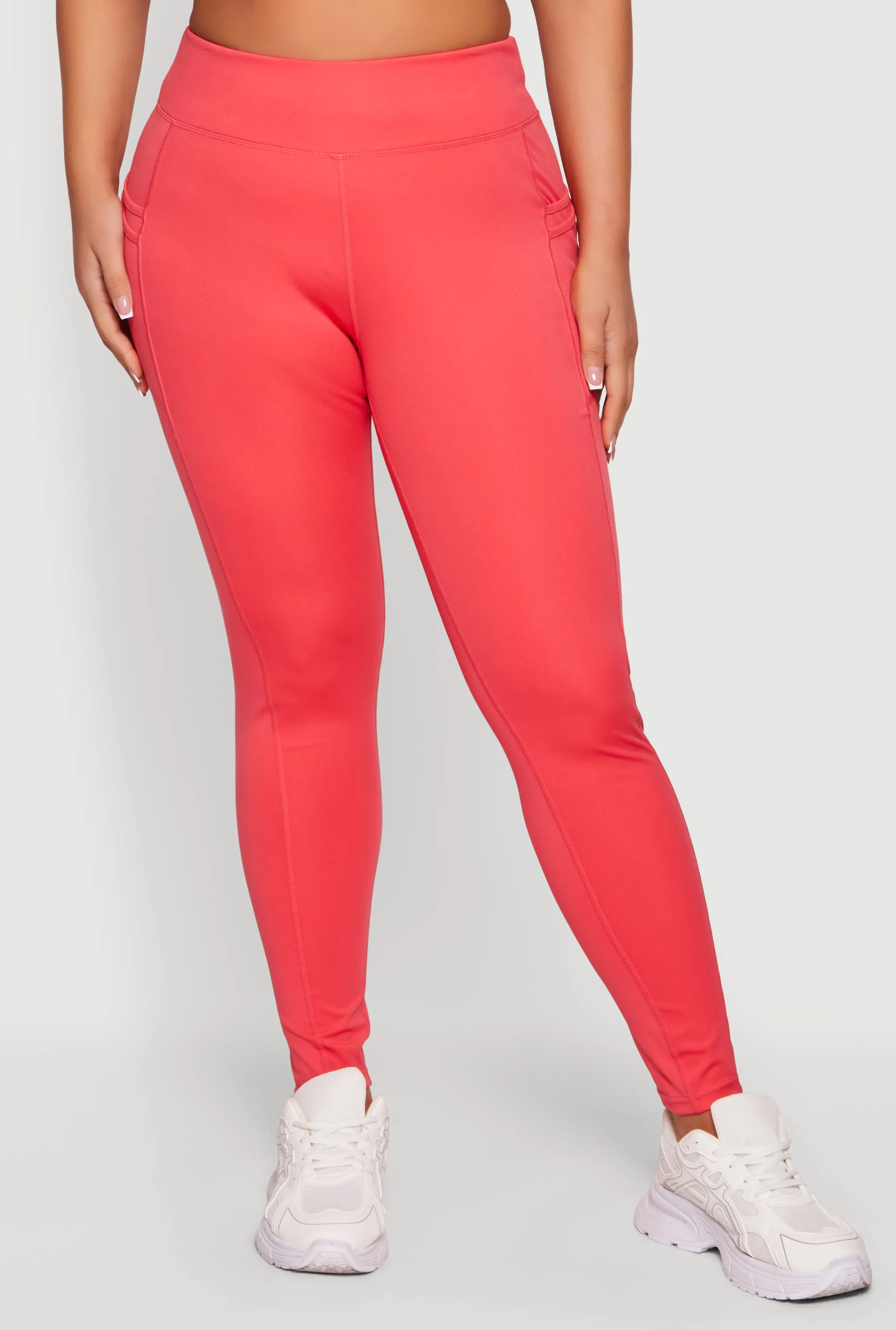 Plus Size High Waist Leggings with Cell Phone Pockets sold by Rainbow product image thumbnail 3