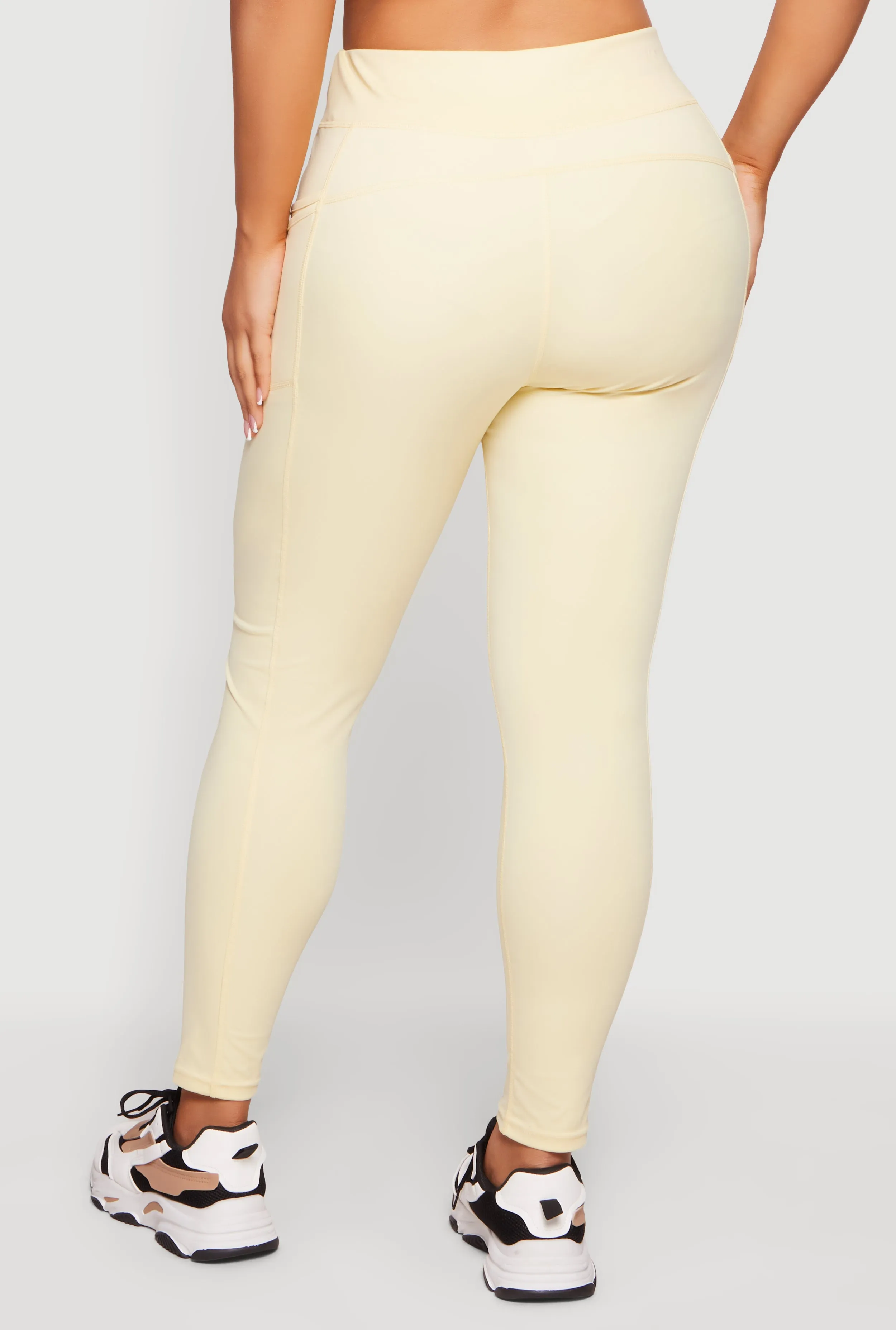 Plus Size High Waist Leggings with Cell Phone Pockets sold by Rainbow product image thumbnail 5