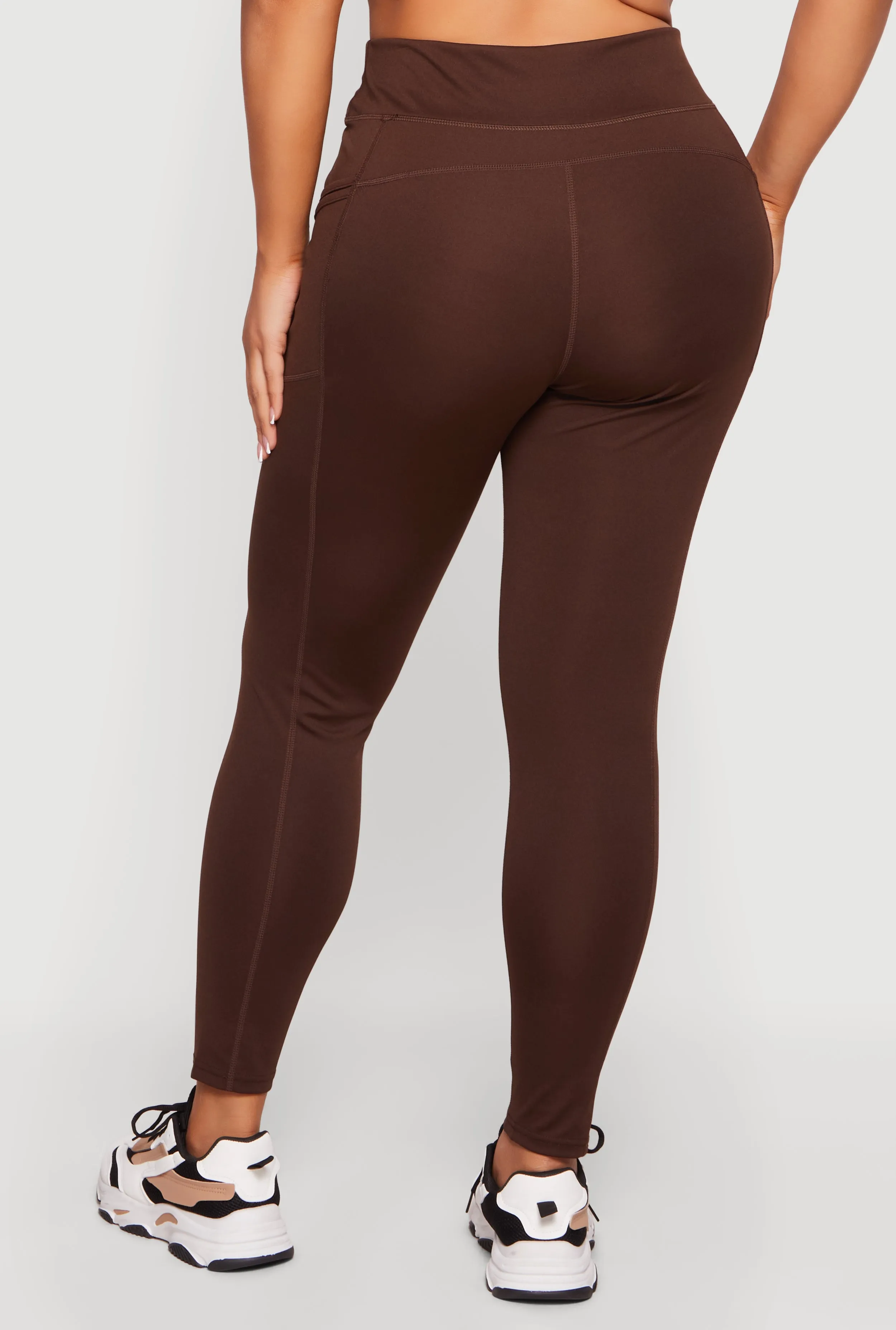 Plus Size High Waist Leggings with Cell Phone Pockets sold by Rainbow product image thumbnail 5