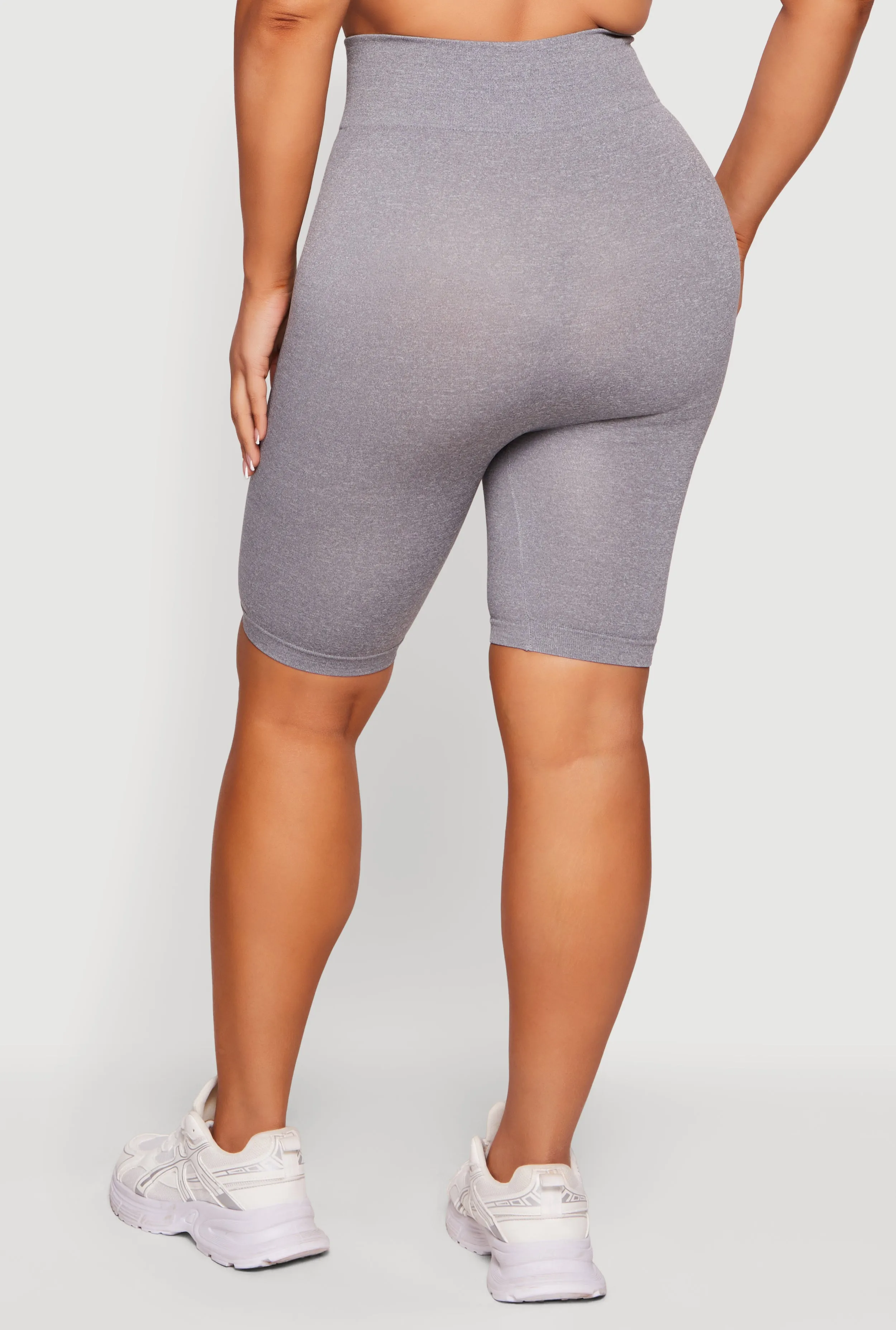 Plus Size Seamless High Waisted Biker Shorts sold by Rainbow product image thumbnail 5