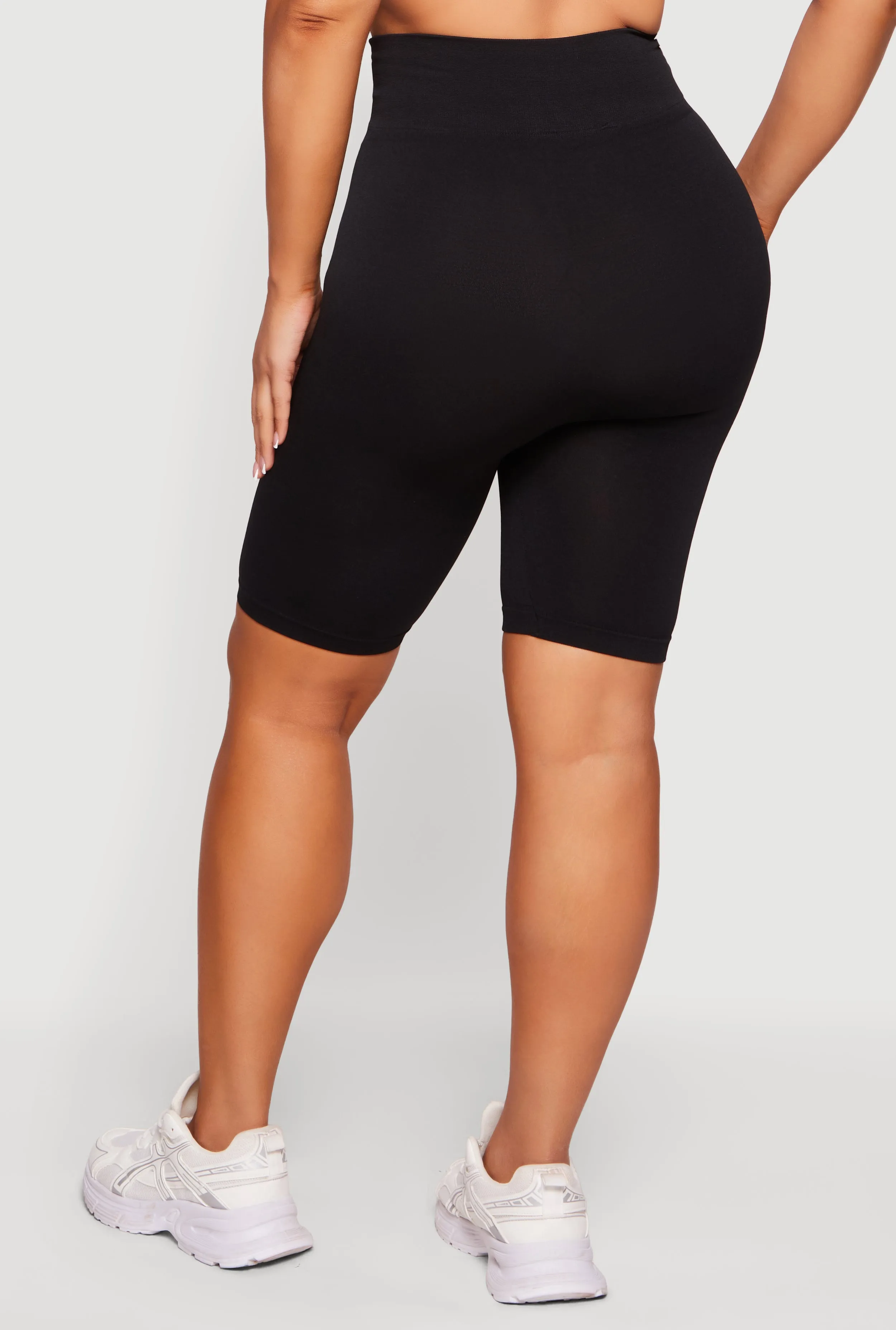 Plus Size Seamless High Waisted Biker Shorts sold by Rainbow product image thumbnail 5