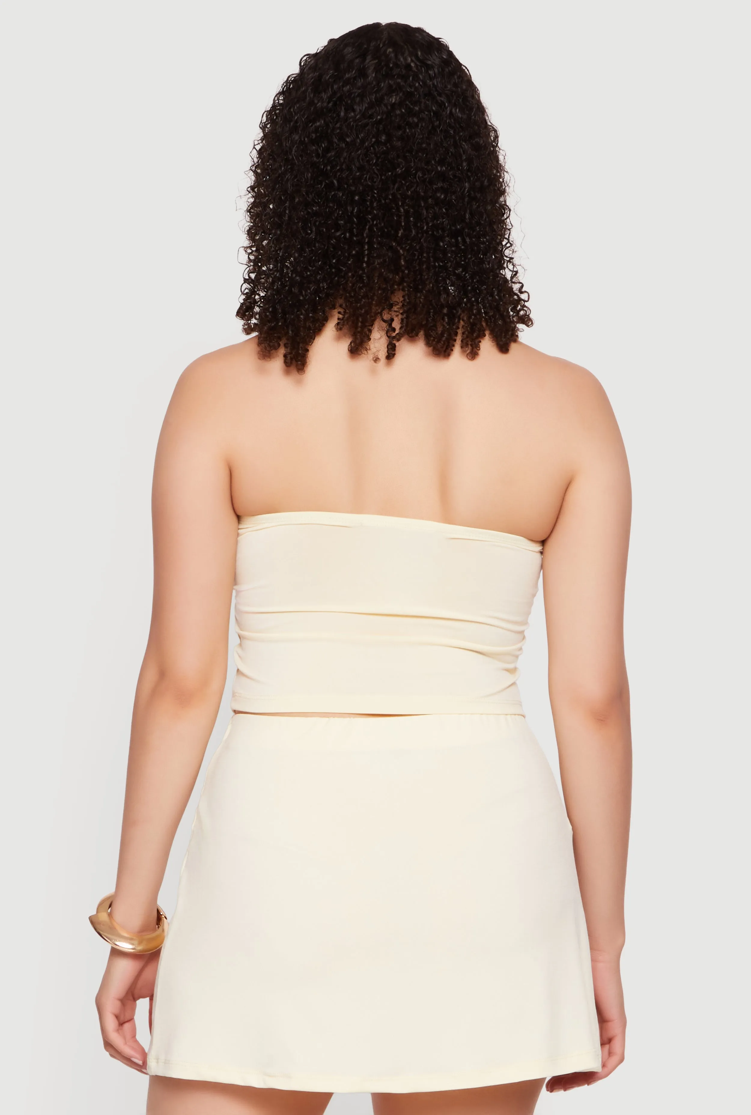 Ruched Front Crop Tube Top sold by Rainbow product image thumbnail 5