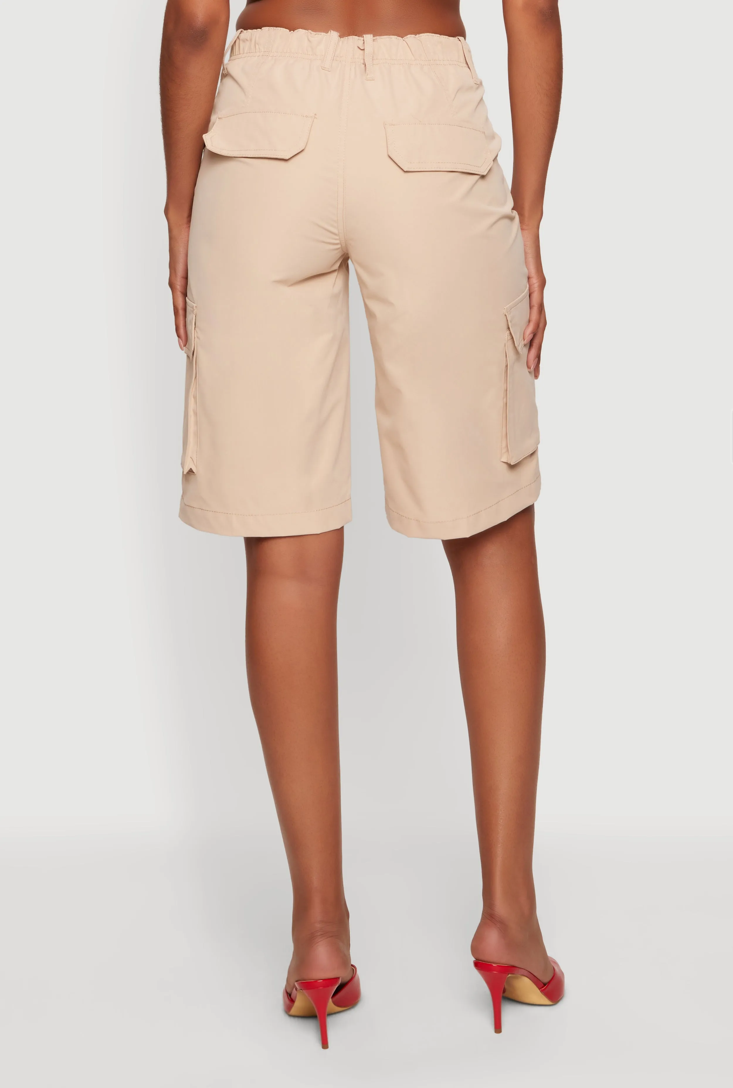 High Waisted Cargo Bermuda Shorts sold by Rainbow product image thumbnail 5