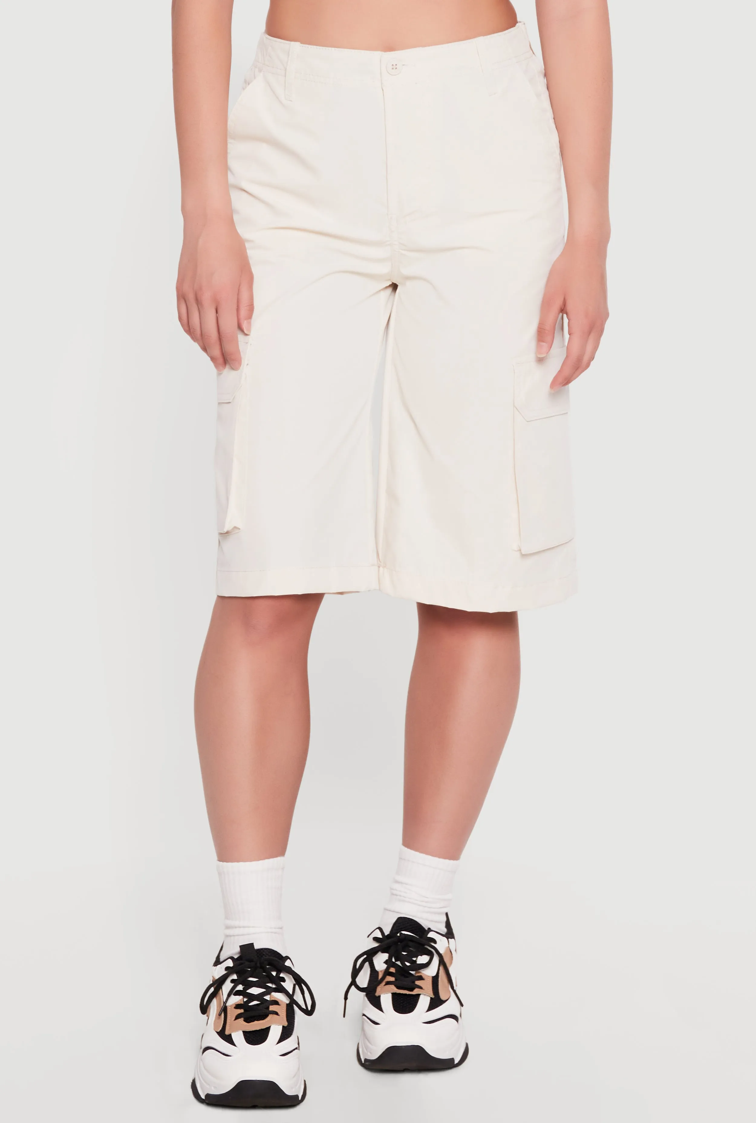 High Waisted Cargo Bermuda Shorts sold by Rainbow product image thumbnail 3