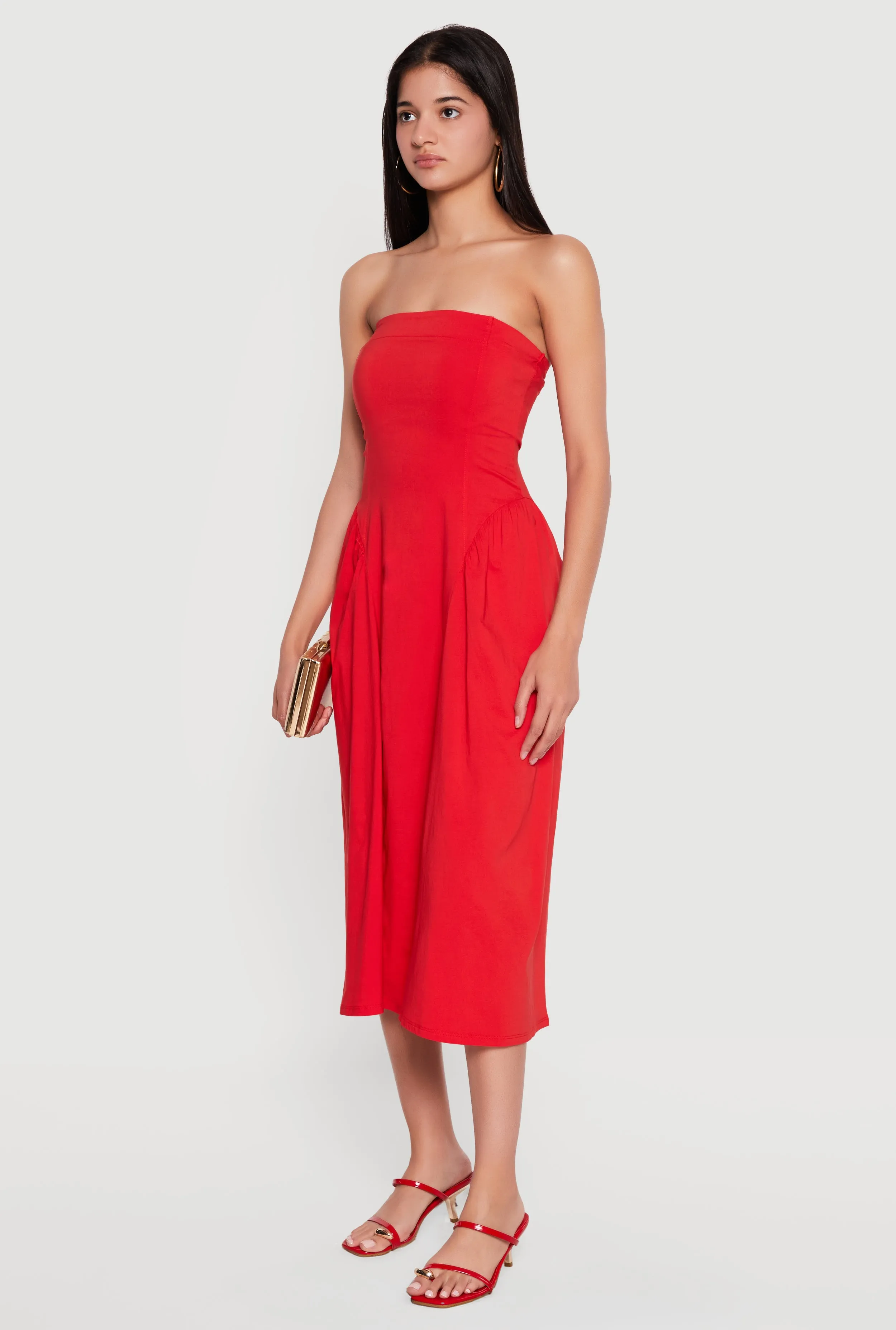 Corset Strapless Midi Dress sold by Rainbow product image thumbnail 2
