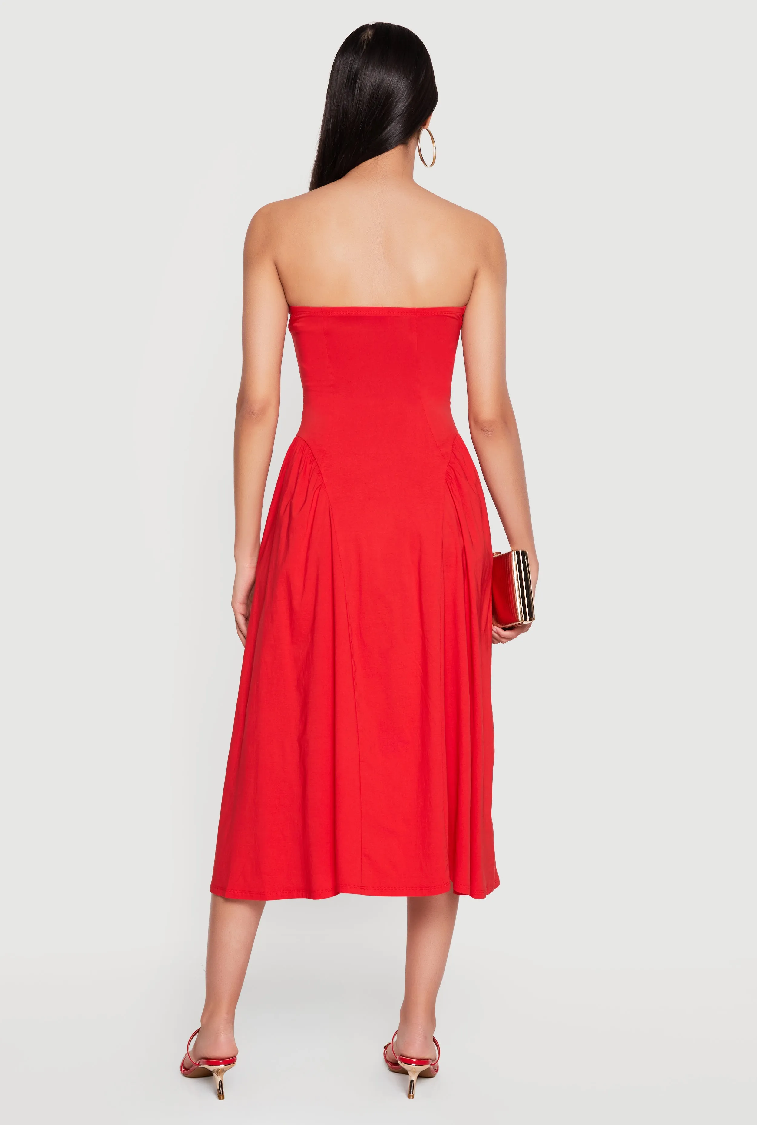 Corset Strapless Midi Dress sold by Rainbow product image thumbnail 3