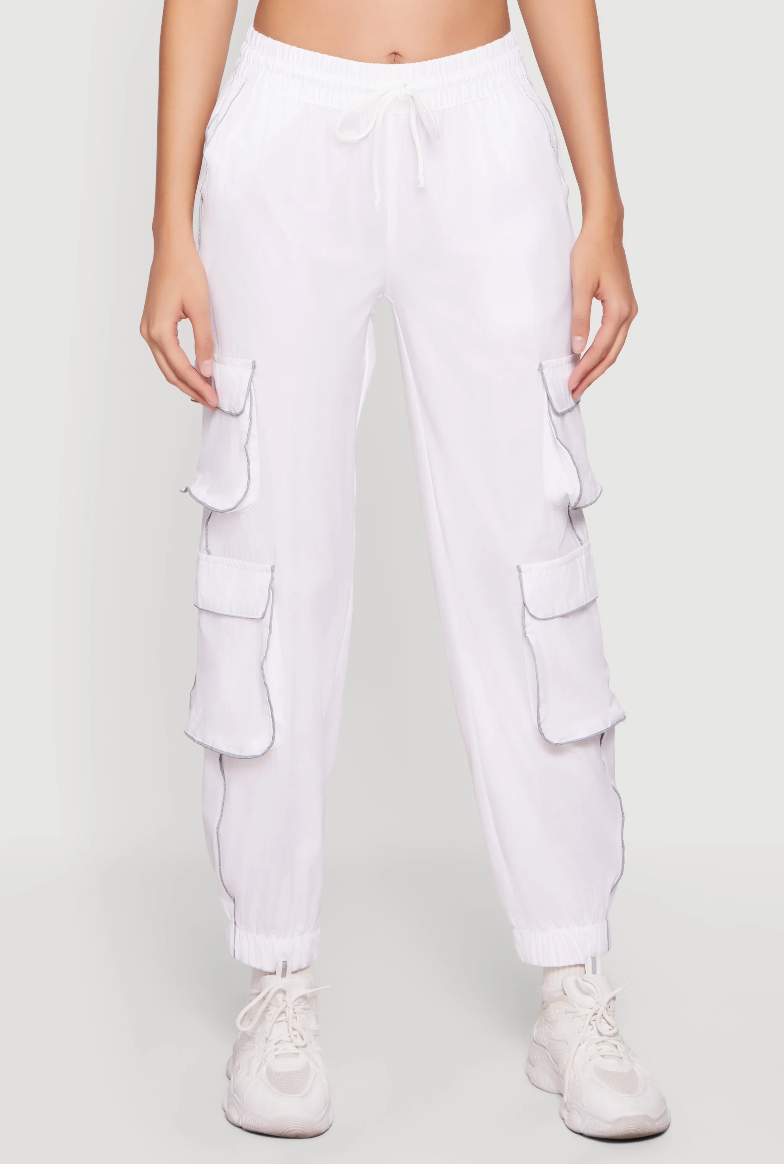Nylon Drawstring Waist Utility Joggers sold by Rainbow product image thumbnail 3