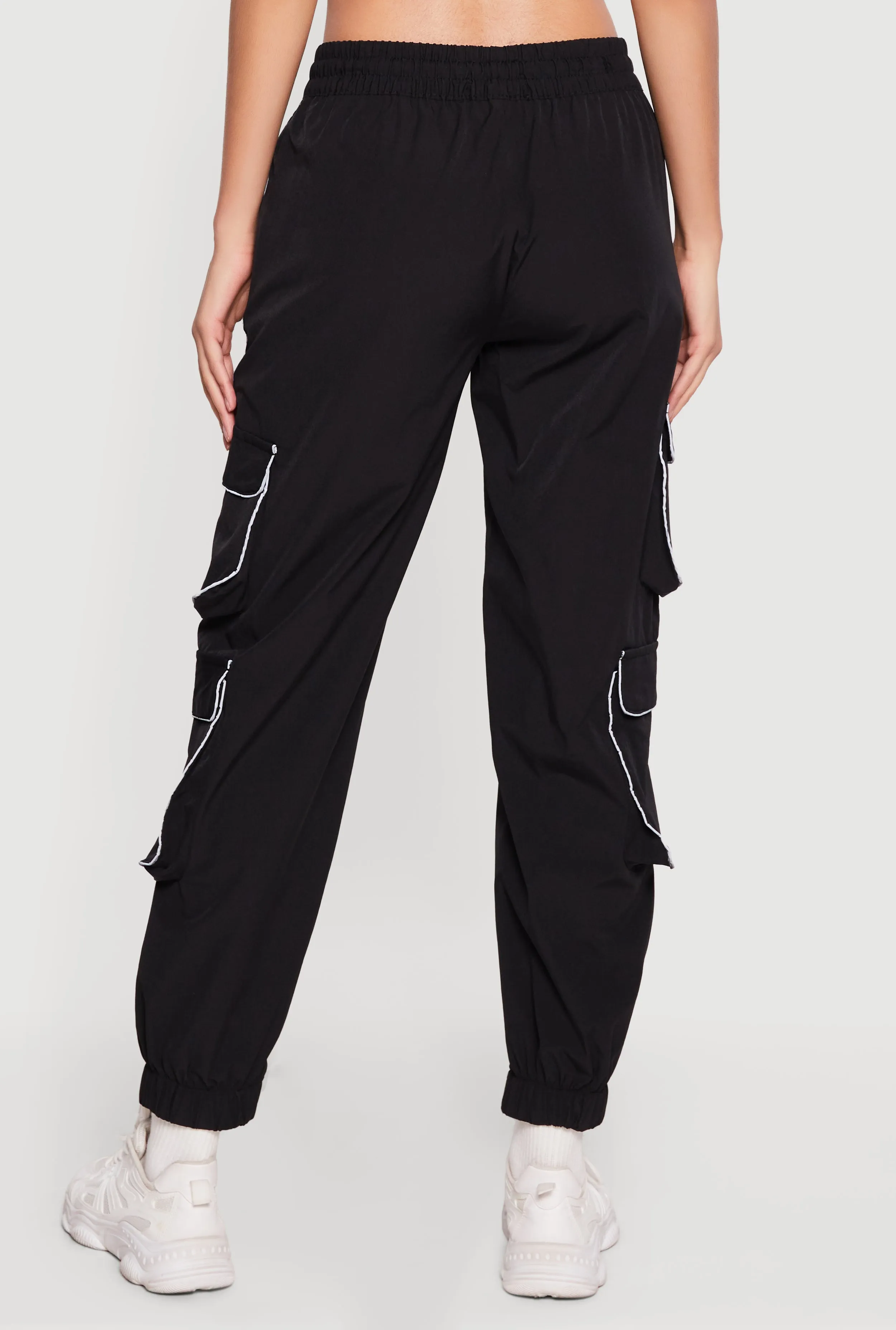 Nylon Drawstring Waist Utility Joggers sold by Rainbow product image thumbnail 5