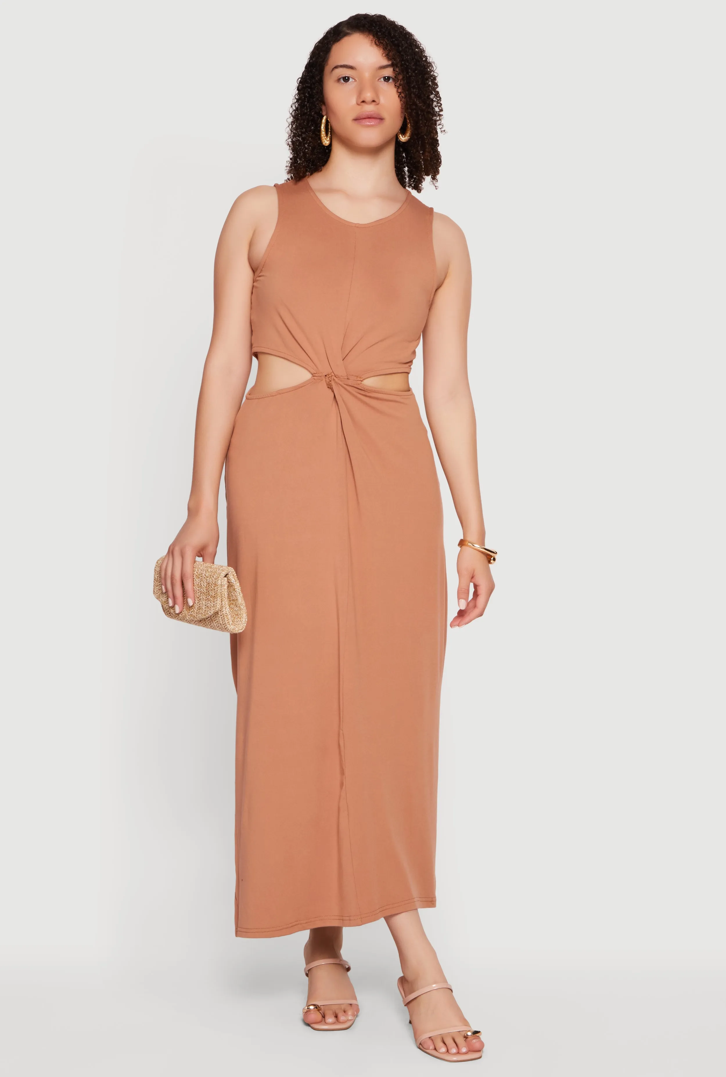 Sleeveless Side Cutout Midi Dress sold by Rainbow product image thumbnail 3