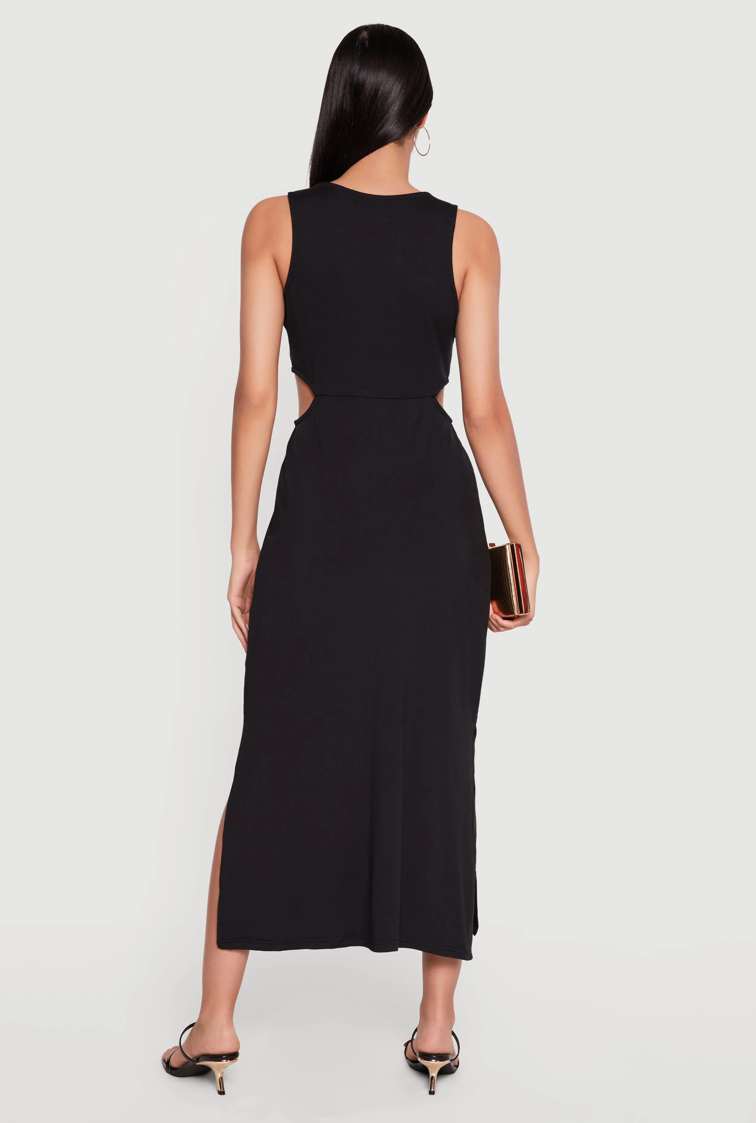 Sleeveless Side Cutout Midi Dress sold by Rainbow product image thumbnail 3