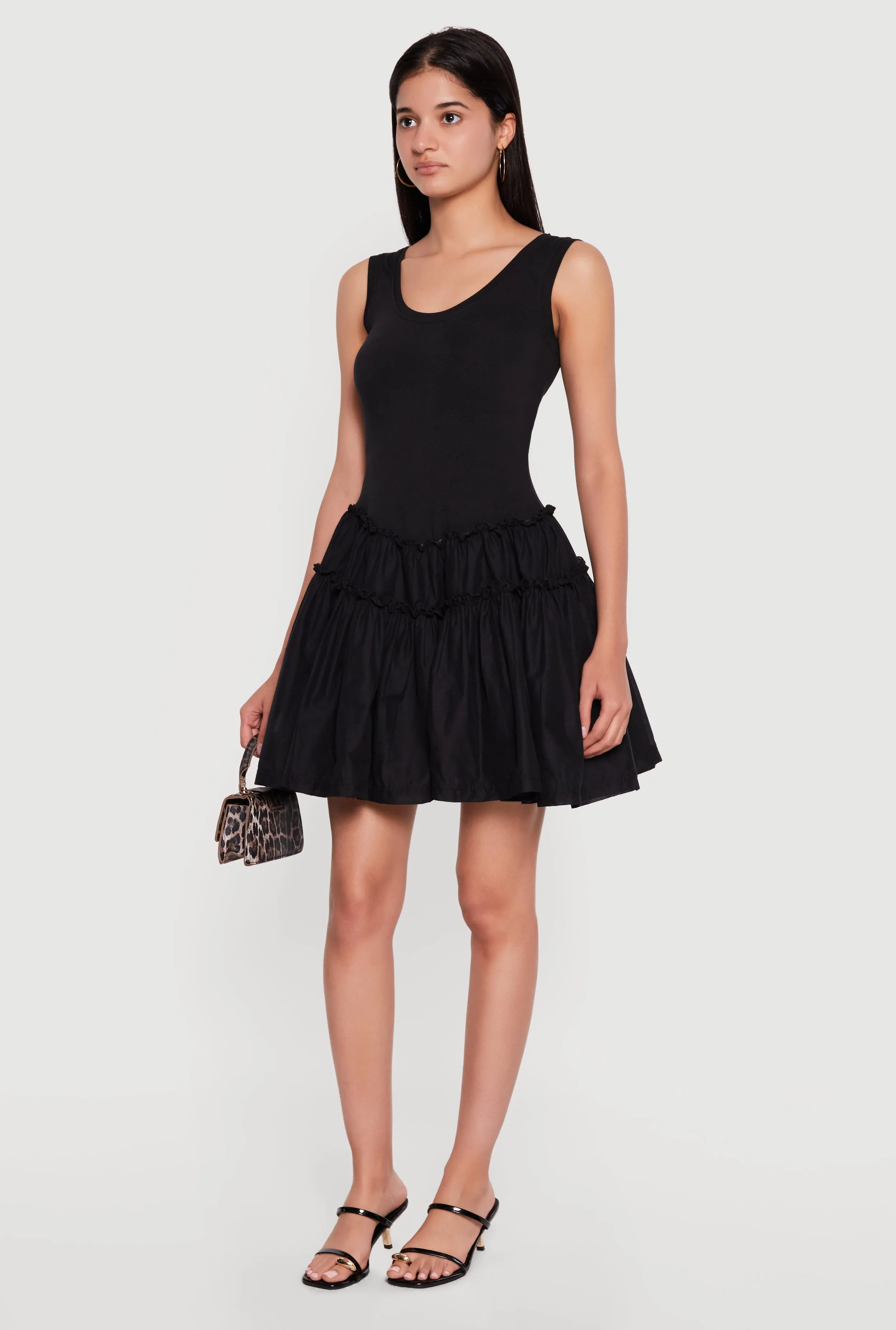 Sleeveless Scoop Neck Skater Dress sold by Rainbow product image thumbnail 2