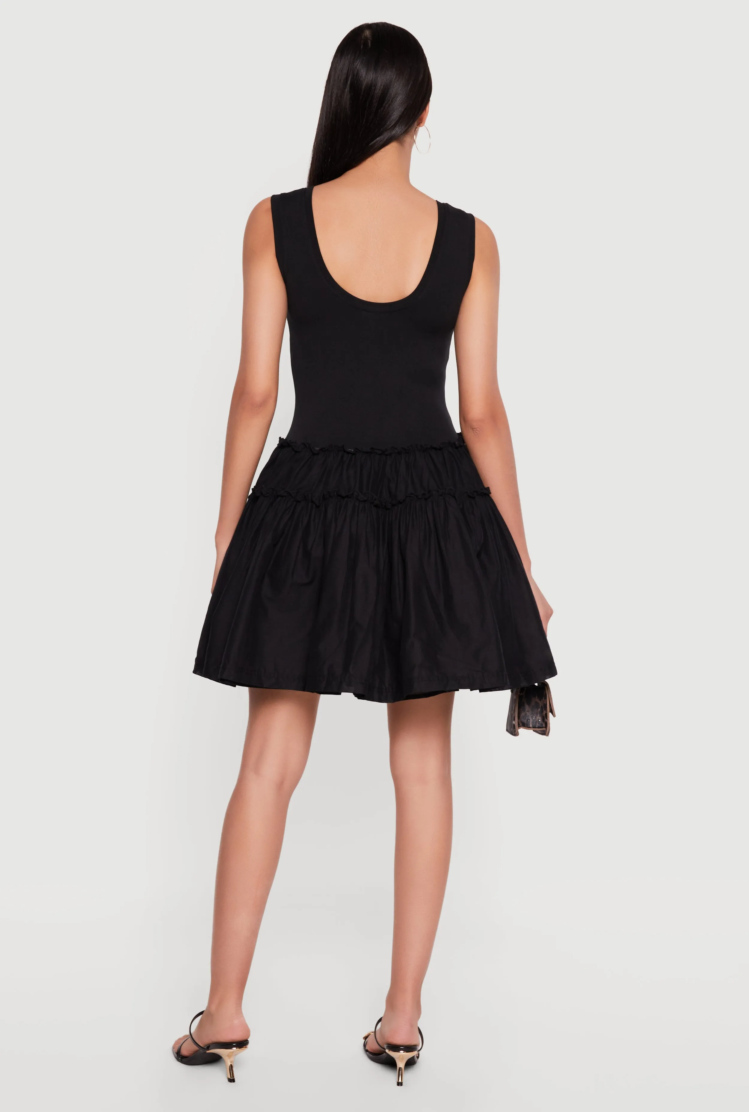 Sleeveless Scoop Neck Skater Dress sold by Rainbow product image thumbnail 3