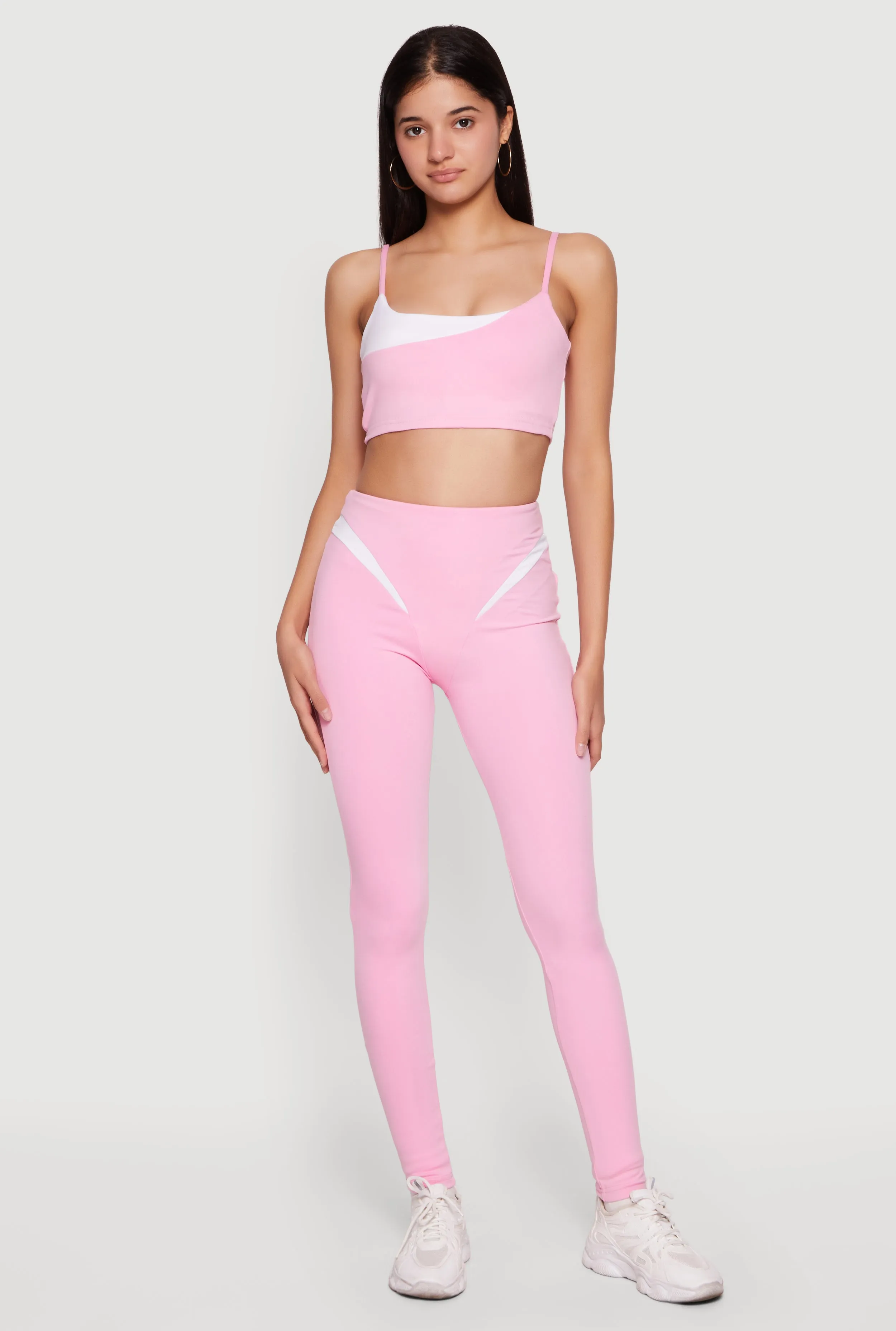 Color Blocked Crop Cami sold by Rainbow product image thumbnail 2