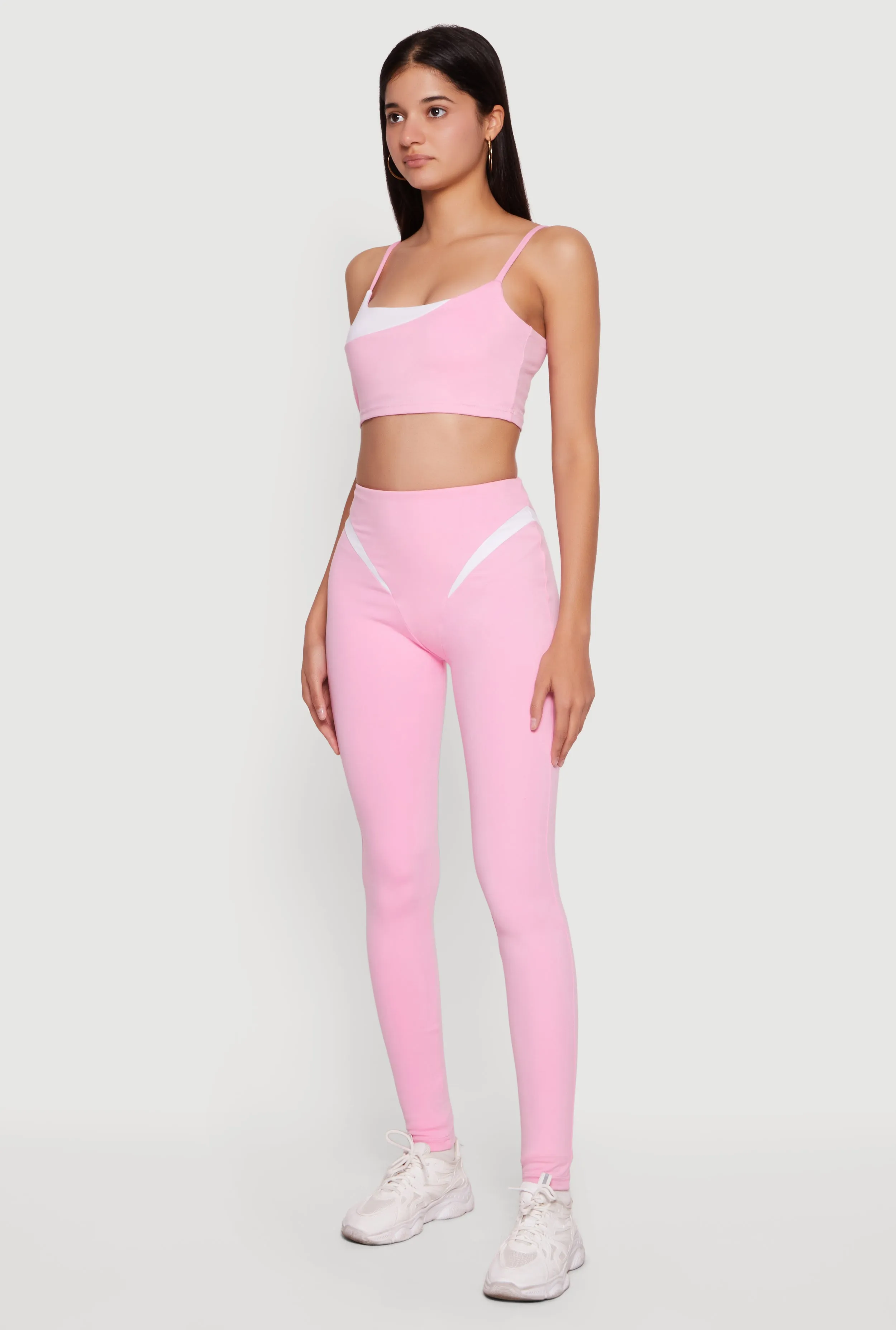 Color Blocked Crop Cami sold by Rainbow product image thumbnail 3