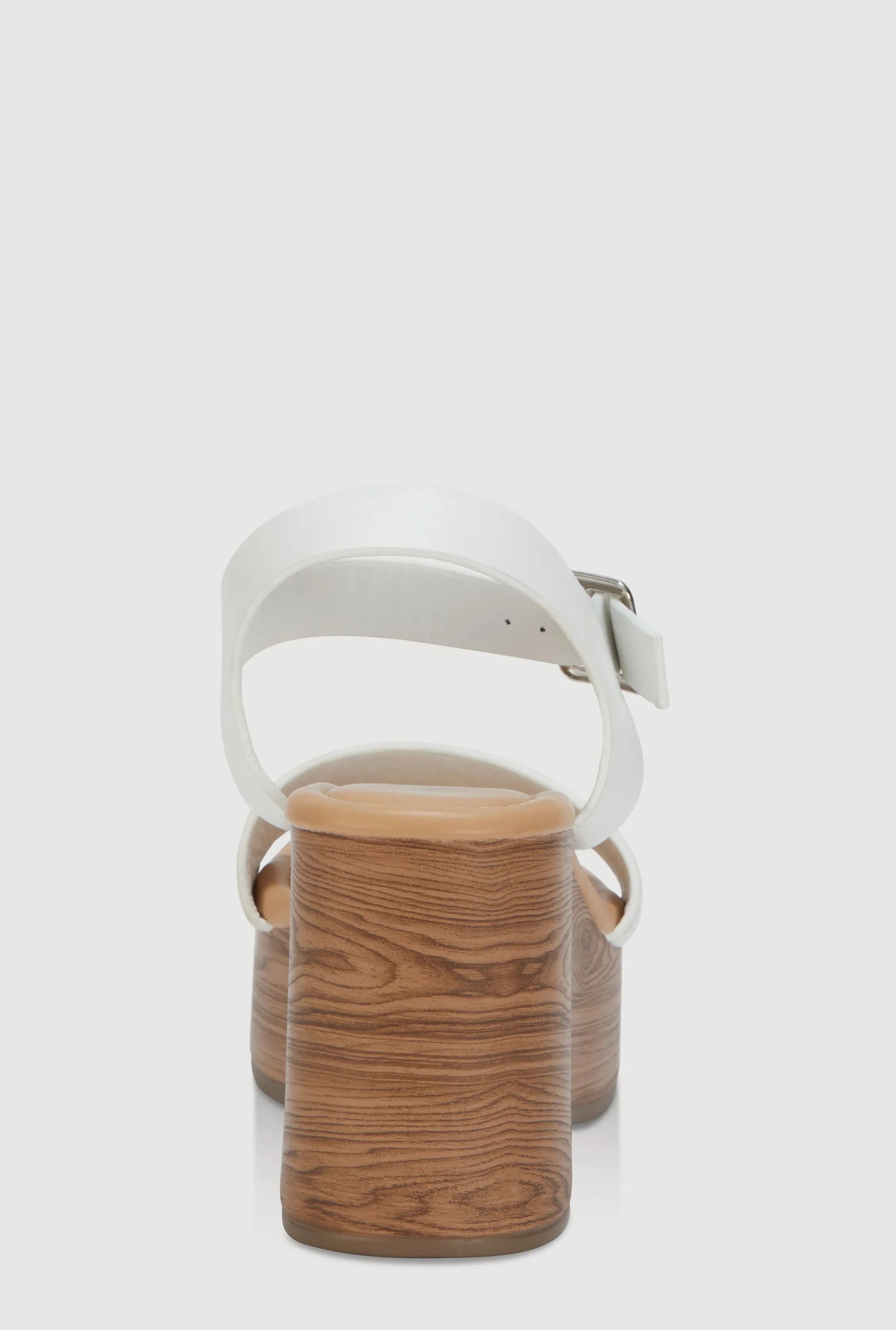 Faux Leather Ankle Strap Cork Wedge Heels sold by Rainbow product image thumbnail 3