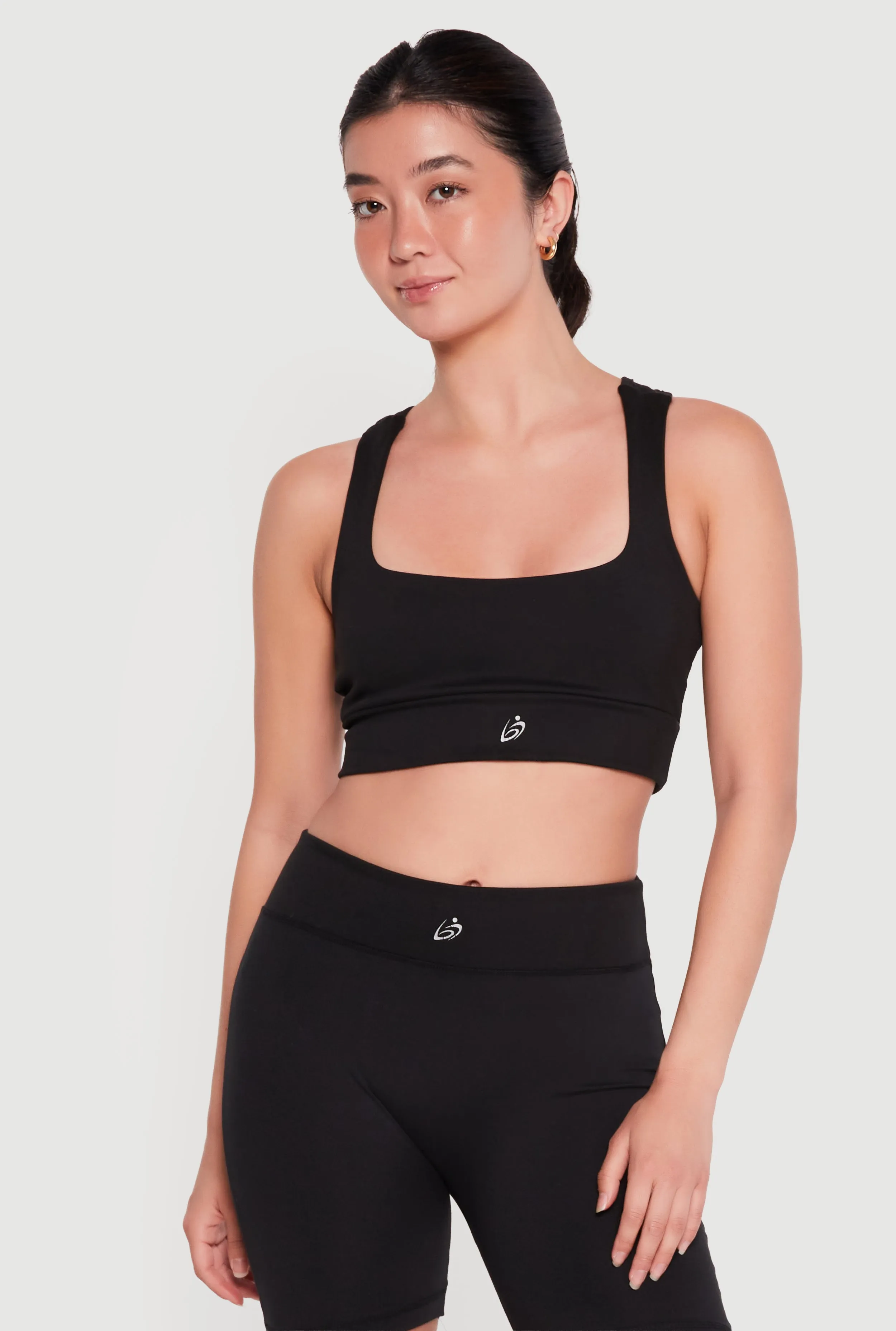Square Neck Racerback Sports Bra sold by Rainbow