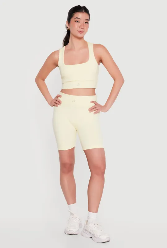 High Waisted Activewear Biker Shorts made by Rainbow