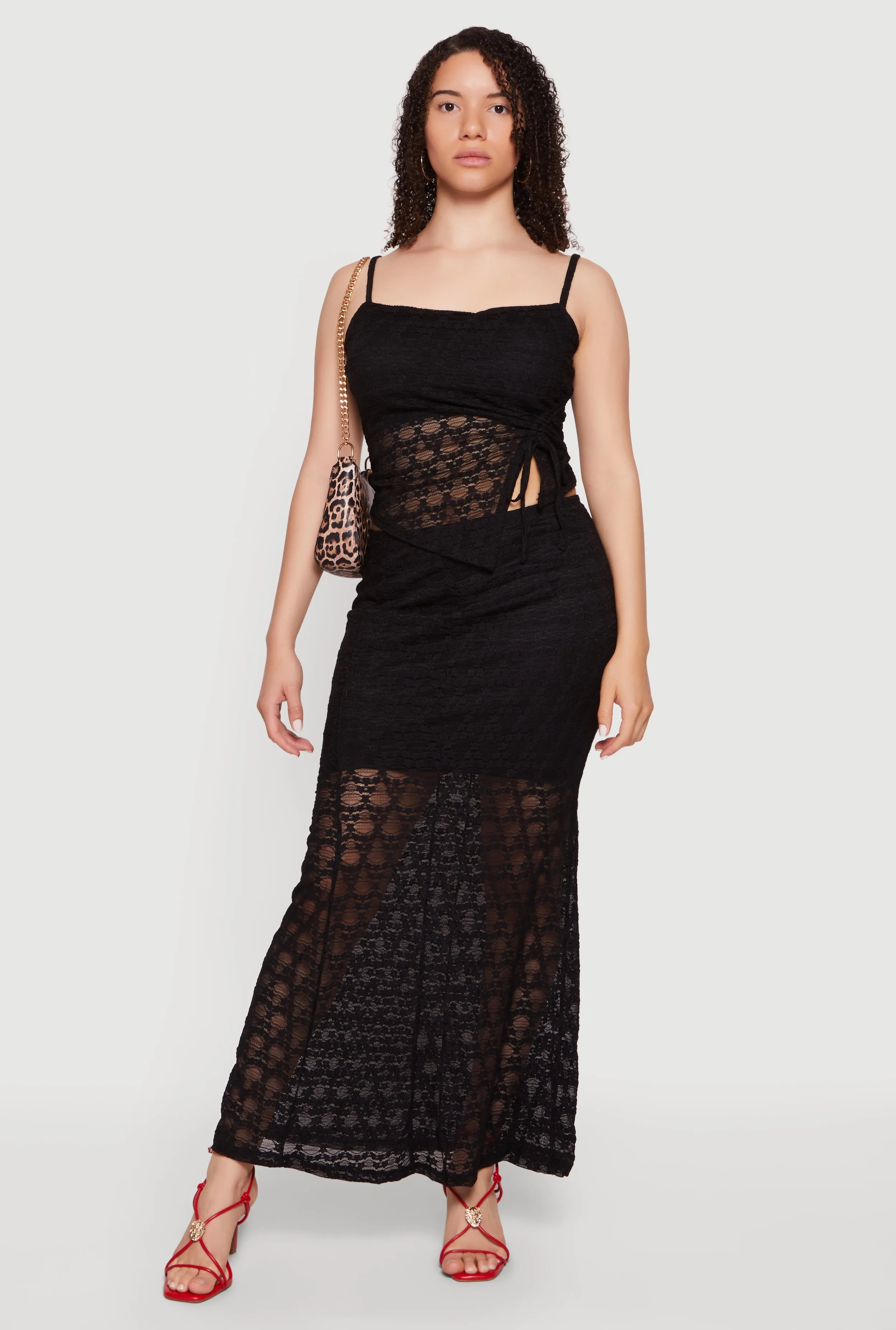 Lace High Waisted Mermaid Skirt sold by Rainbow product image thumbnail 2