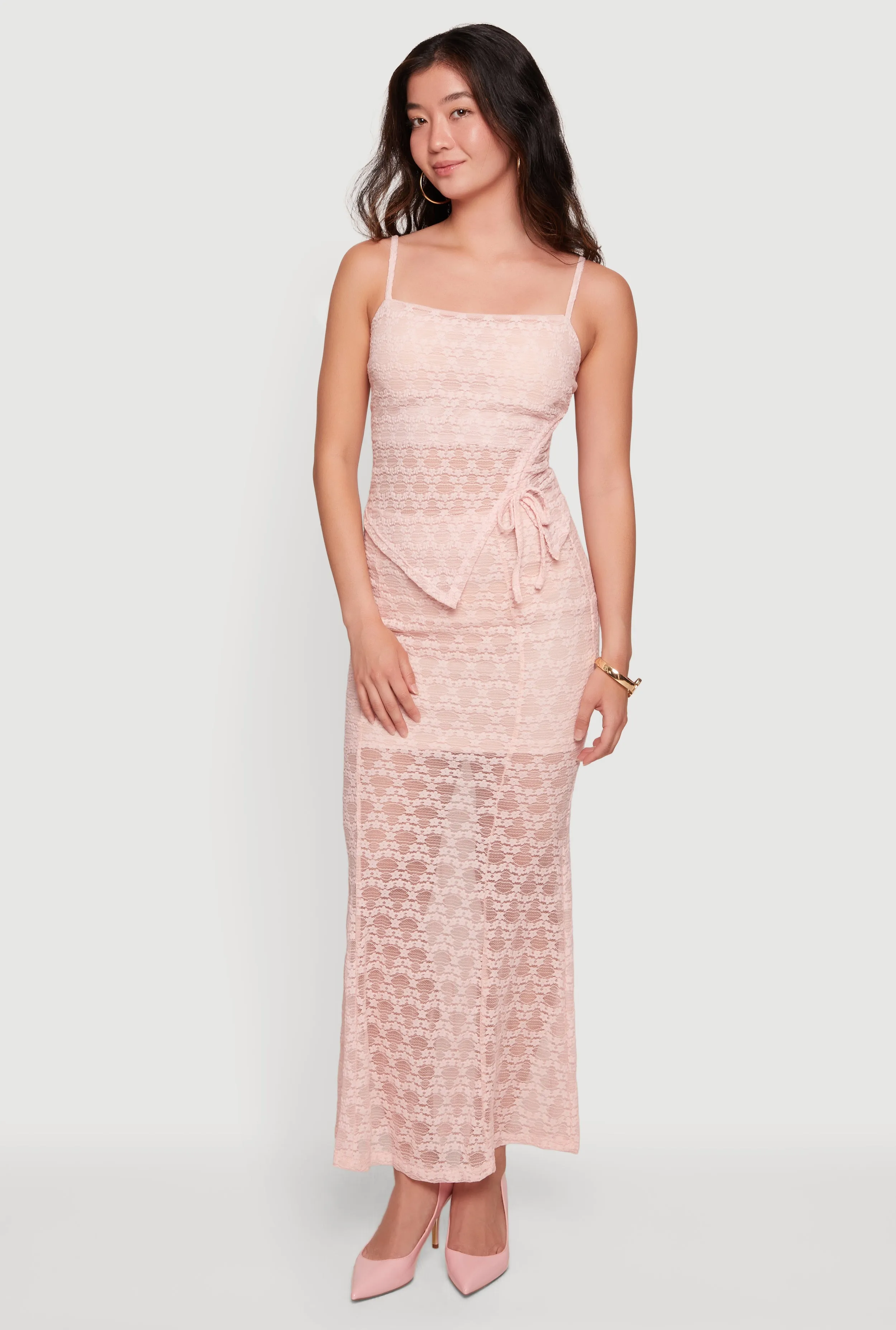 Lace High Waisted Mermaid Skirt sold by Rainbow product image thumbnail 4