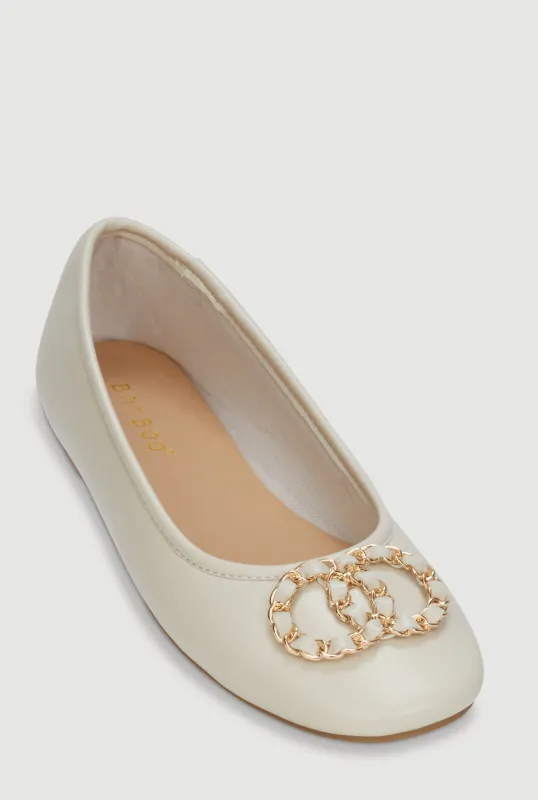 Ornamental Chain Ballet Flats made by Rainbow