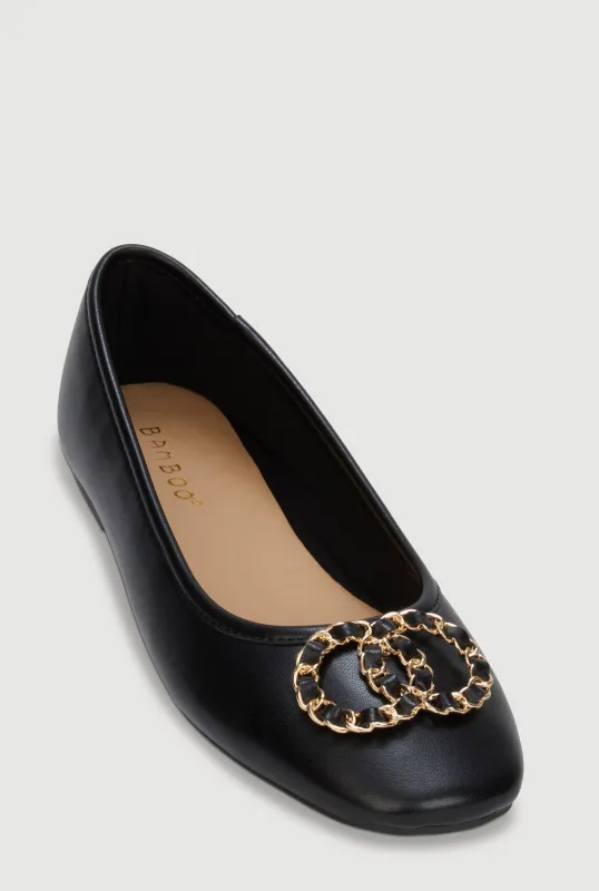 Ornamental Chain Ballet Flats made by Rainbow