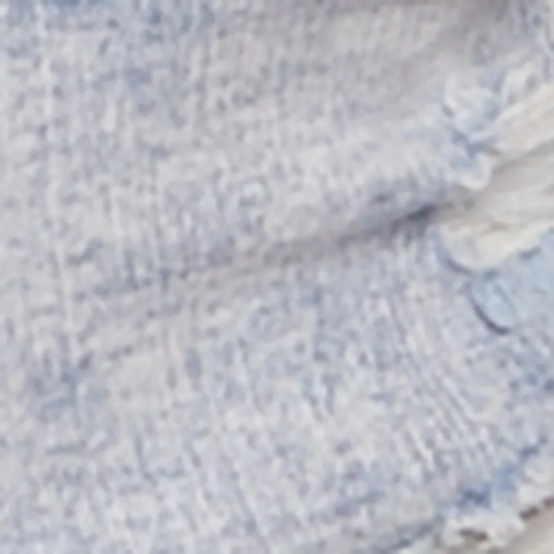 WAX Acid Wash Denim Frayed Fixed Cuff Shorts sold by Rainbow product image thumbnail 4