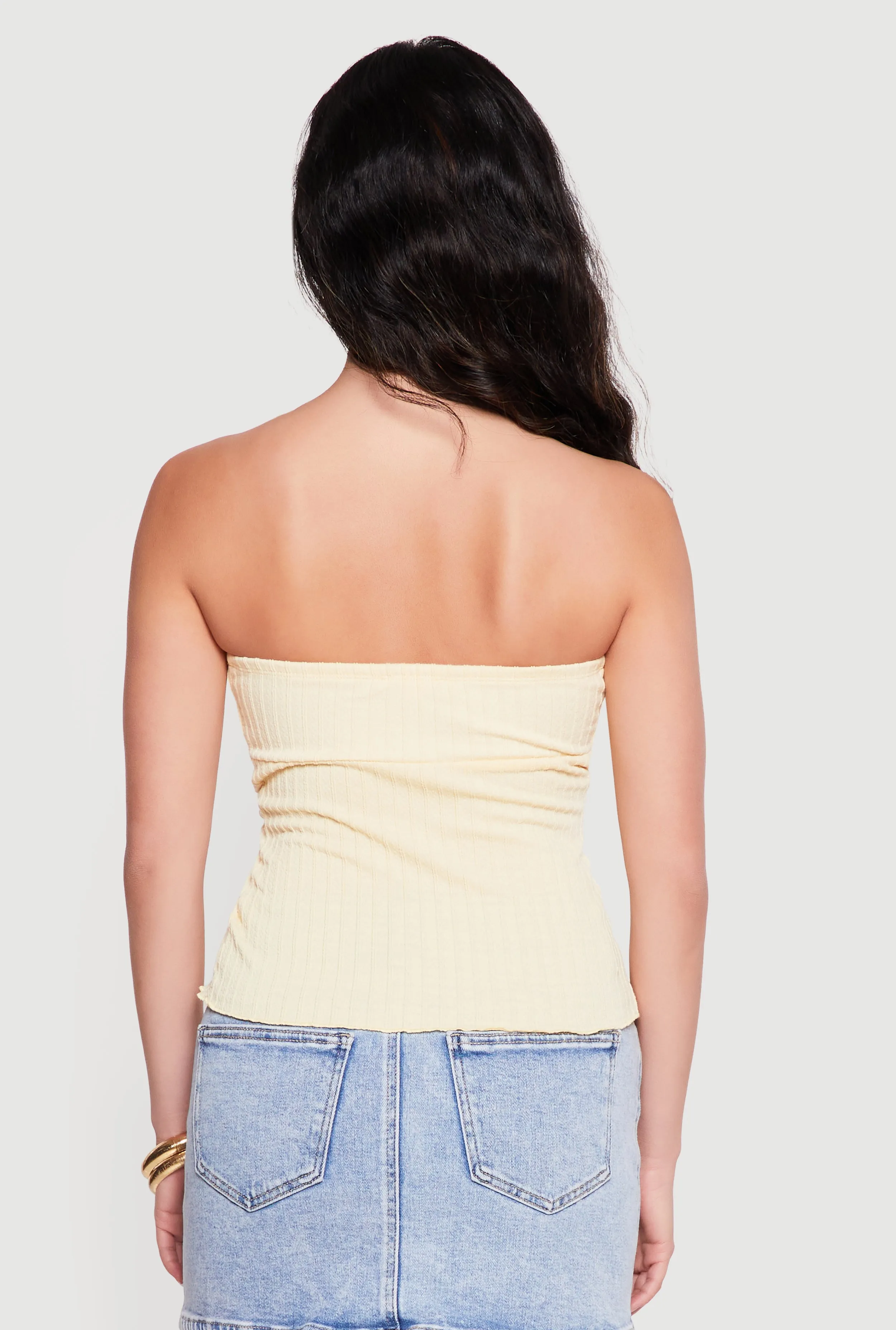 Asymmetrical Hem Tube Top sold by Rainbow product image thumbnail 5