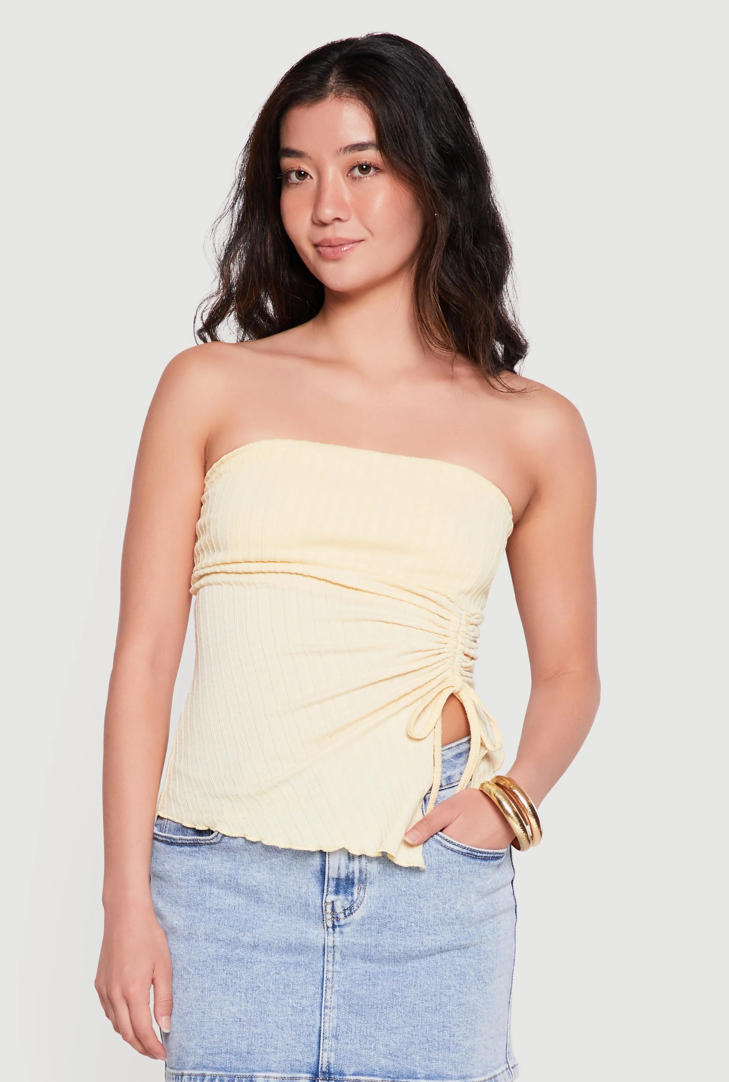 Asymmetrical Hem Tube Top sold by Rainbow product image thumbnail 2
