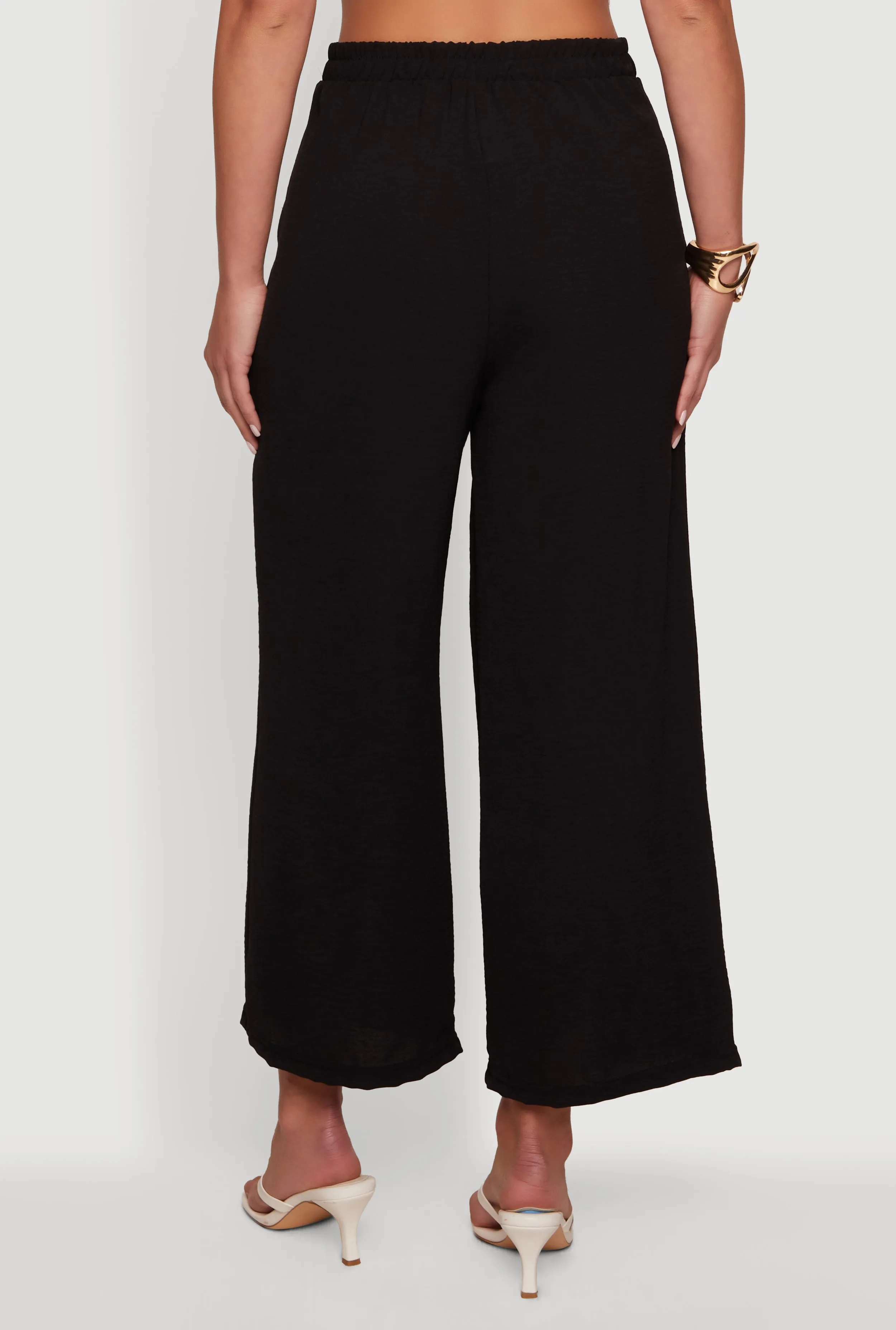 Crepe Knit Pleated Wide Leg Trousers sold by Rainbow product image thumbnail 5