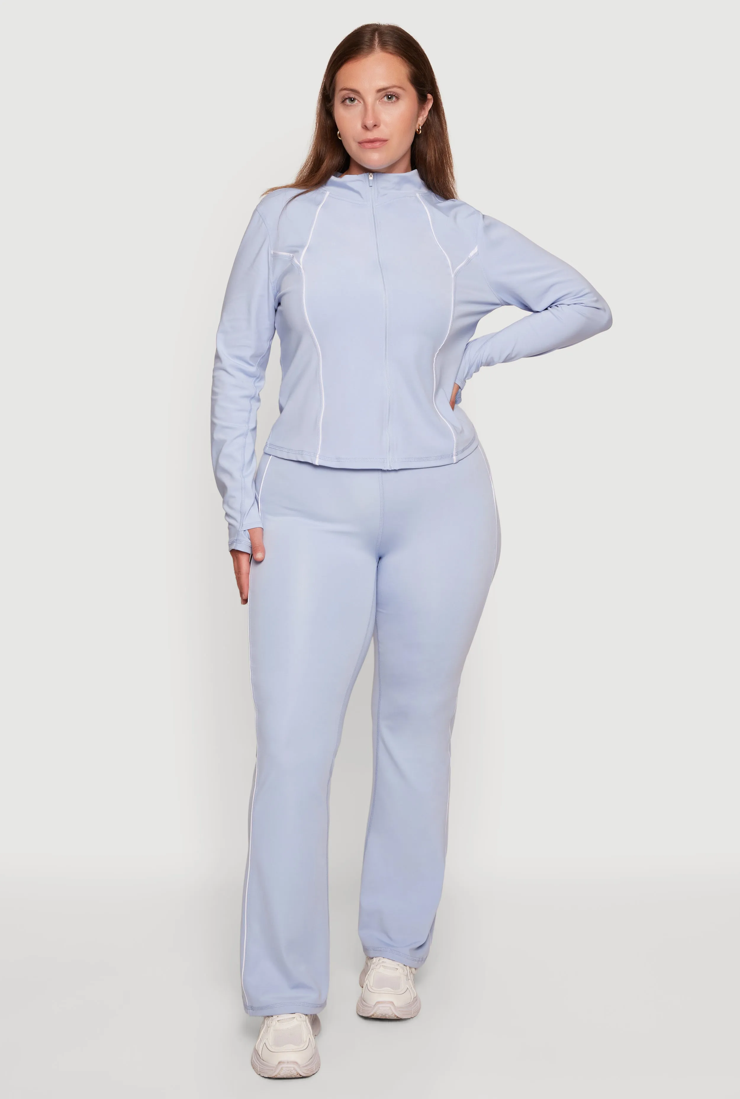 Plus Size Contrast Piping Active Pants sold by Rainbow product image thumbnail 4