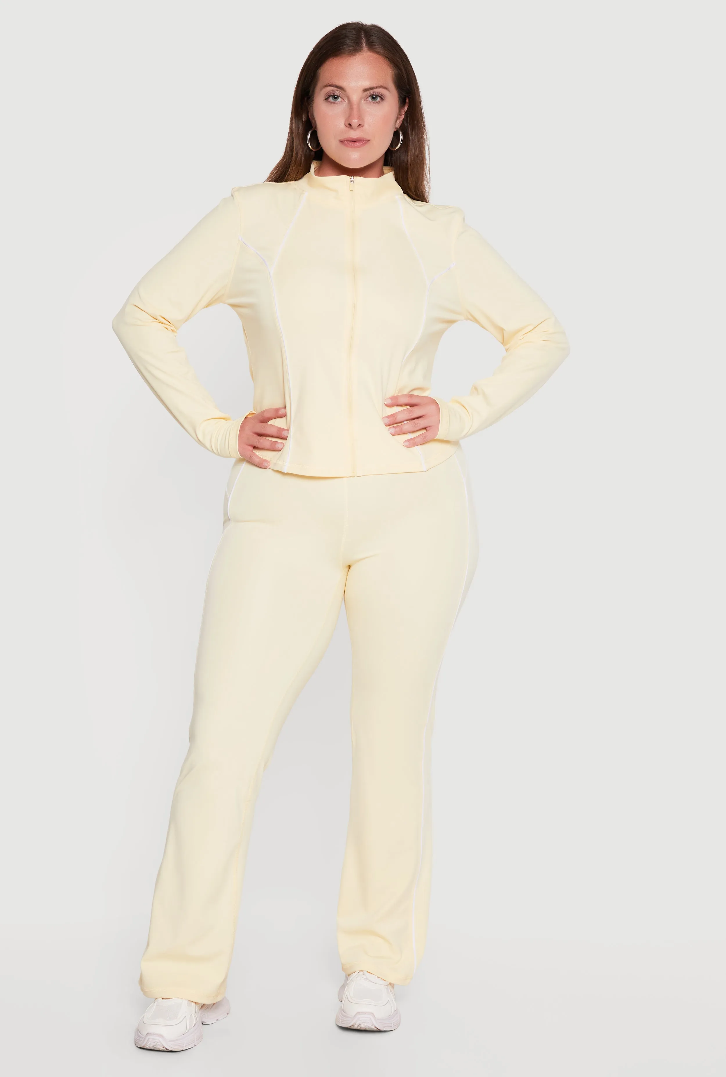 Plus Size Contrast Piping Active Pants sold by Rainbow product image thumbnail 3
