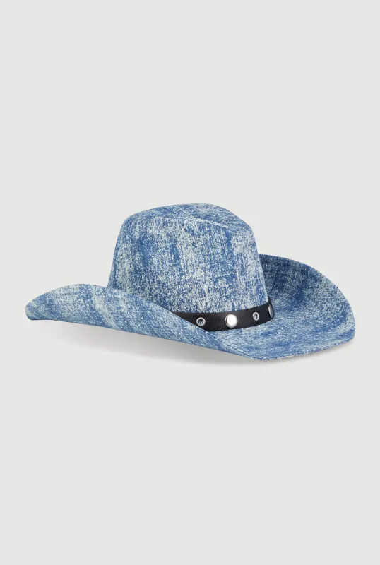 Denim Cowboy Hat made by Rainbow