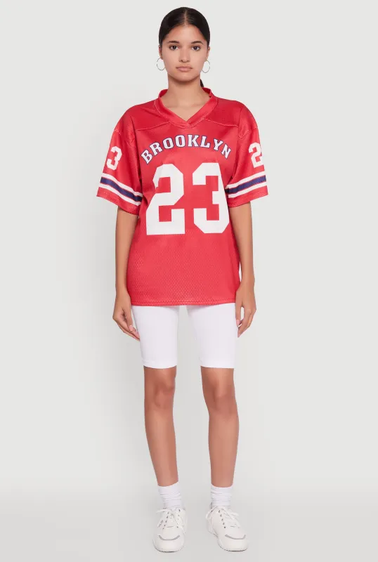 Brooklyn 23 Graphic Football Jersey made by Rainbow