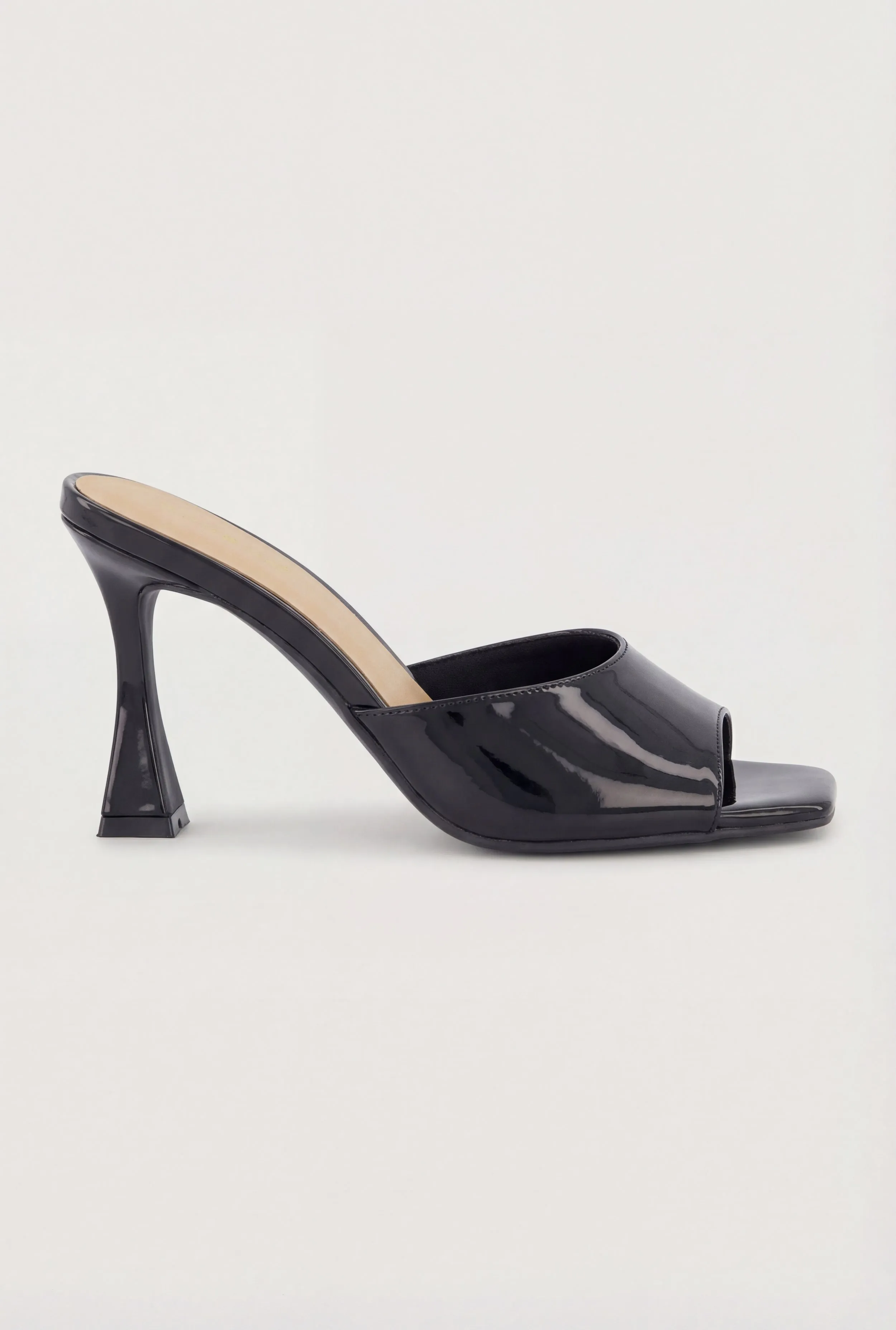 Open Square Toe Spool Heel Mule Sandals sold by Rainbow product image thumbnail 5