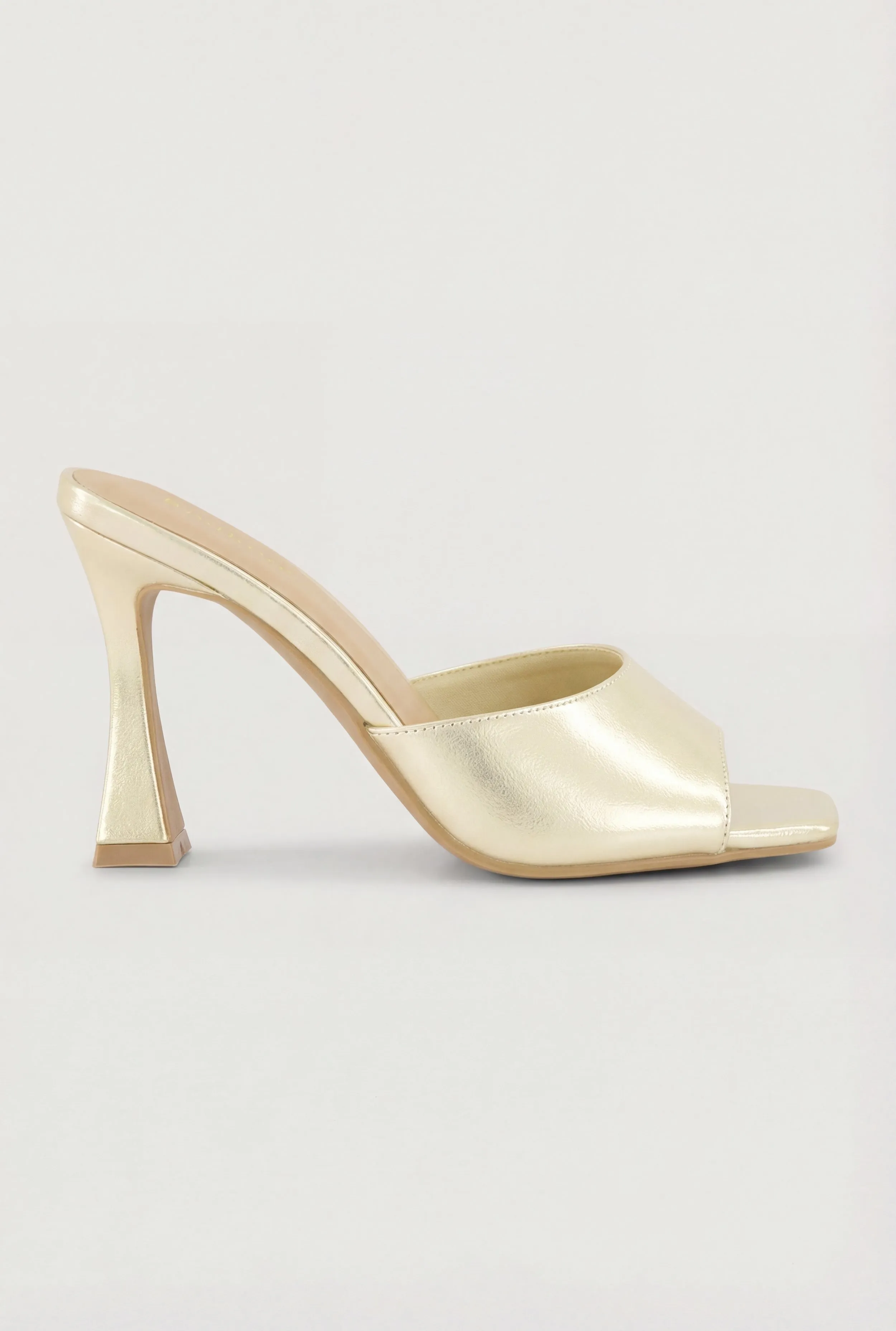 Open Square Toe Spool Heel Mule Sandals sold by Rainbow product image thumbnail 5