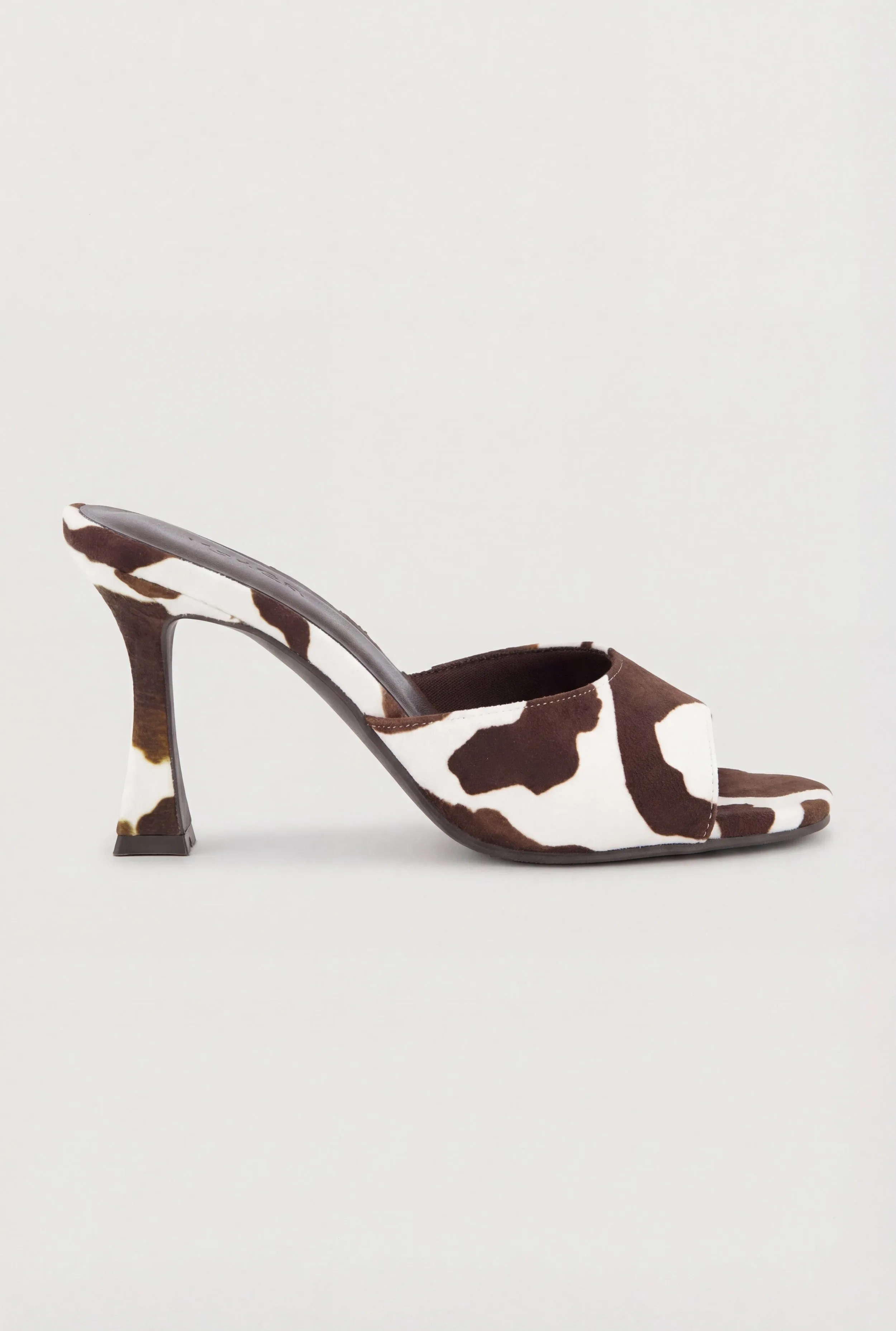 Open Square Toe Spool Heel Mule Sandals sold by Rainbow product image thumbnail 5