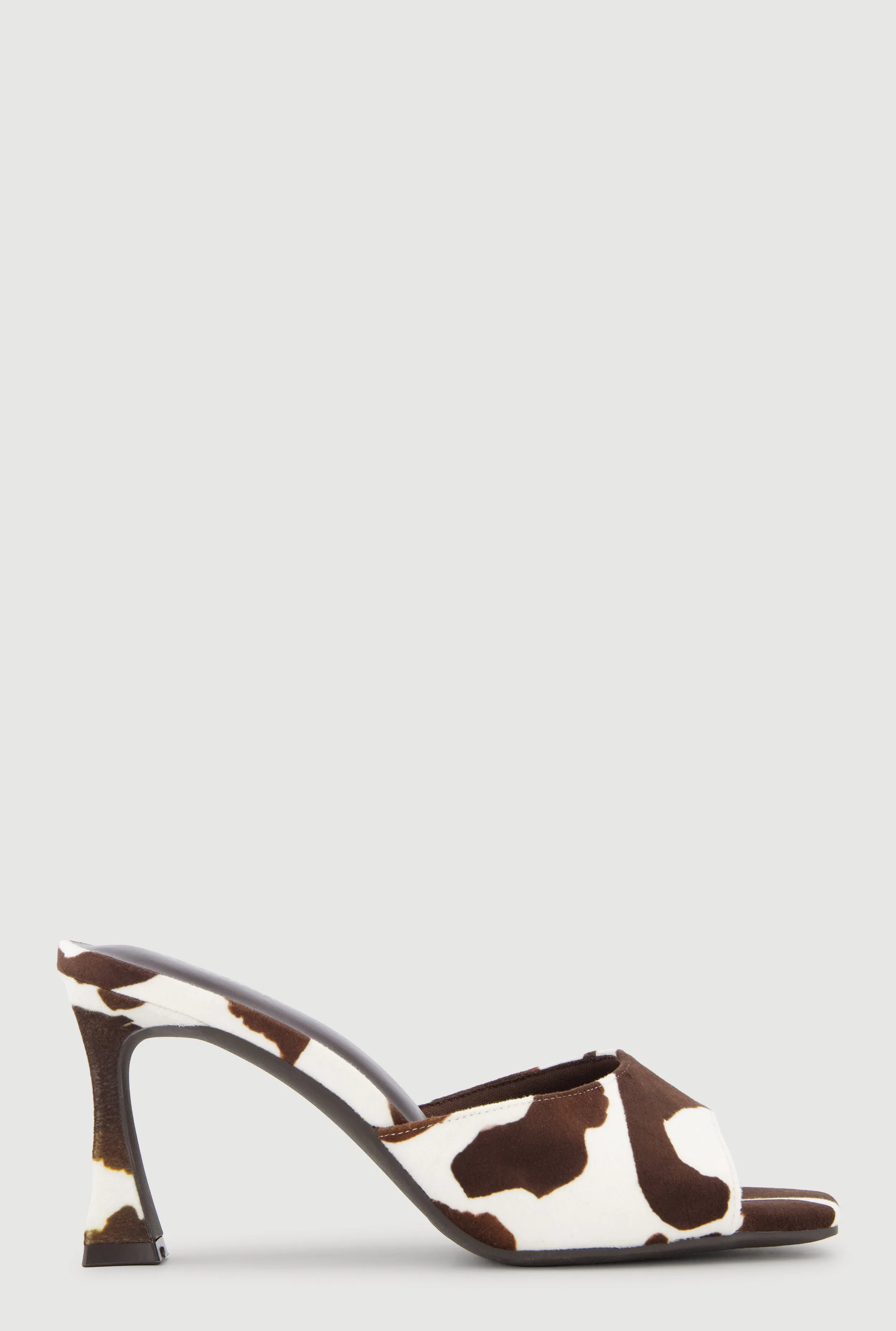 Open Square Toe Spool Heel Mule Sandals sold by Rainbow product image thumbnail 2