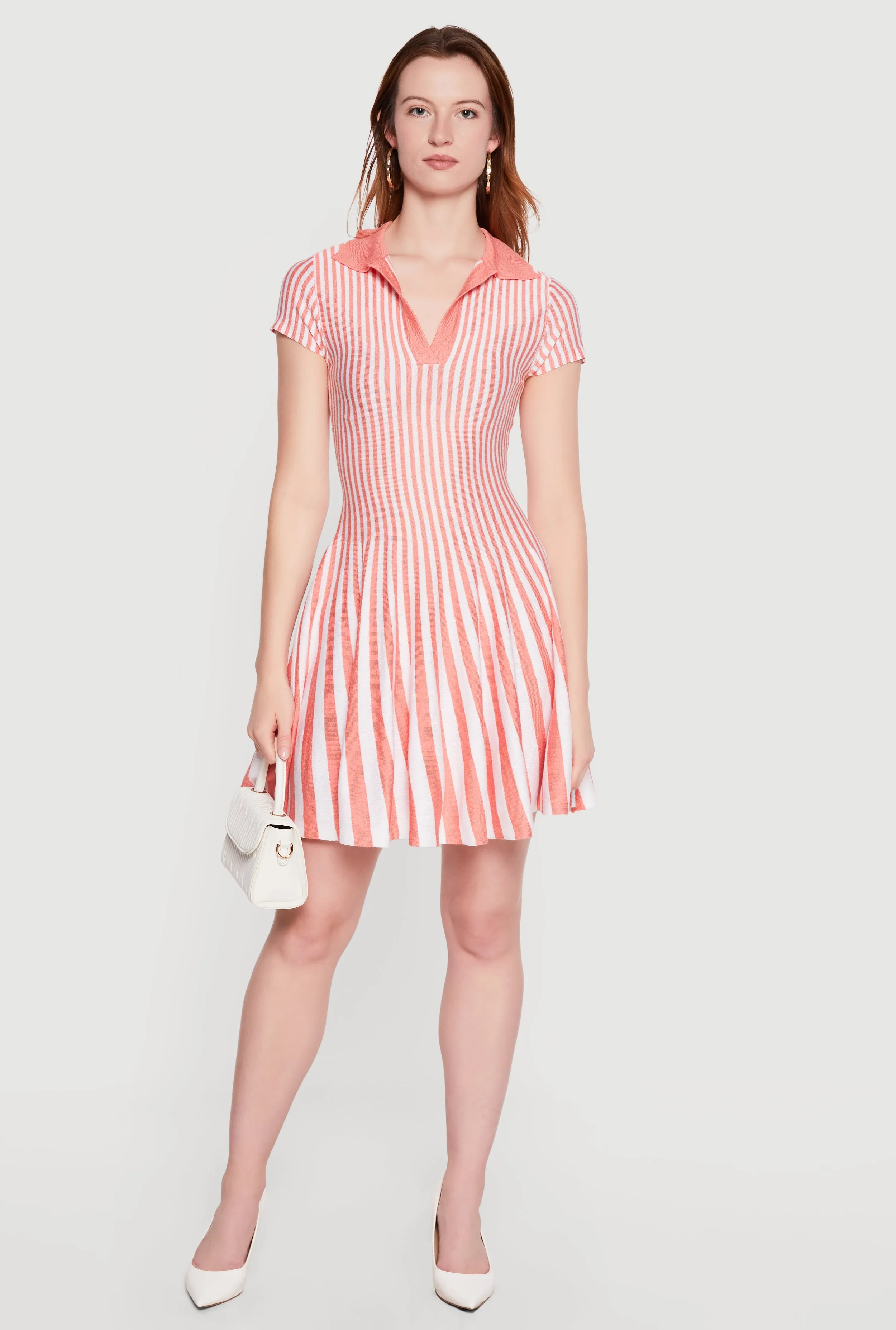 Striped Mini Polo Dress sold by Rainbow