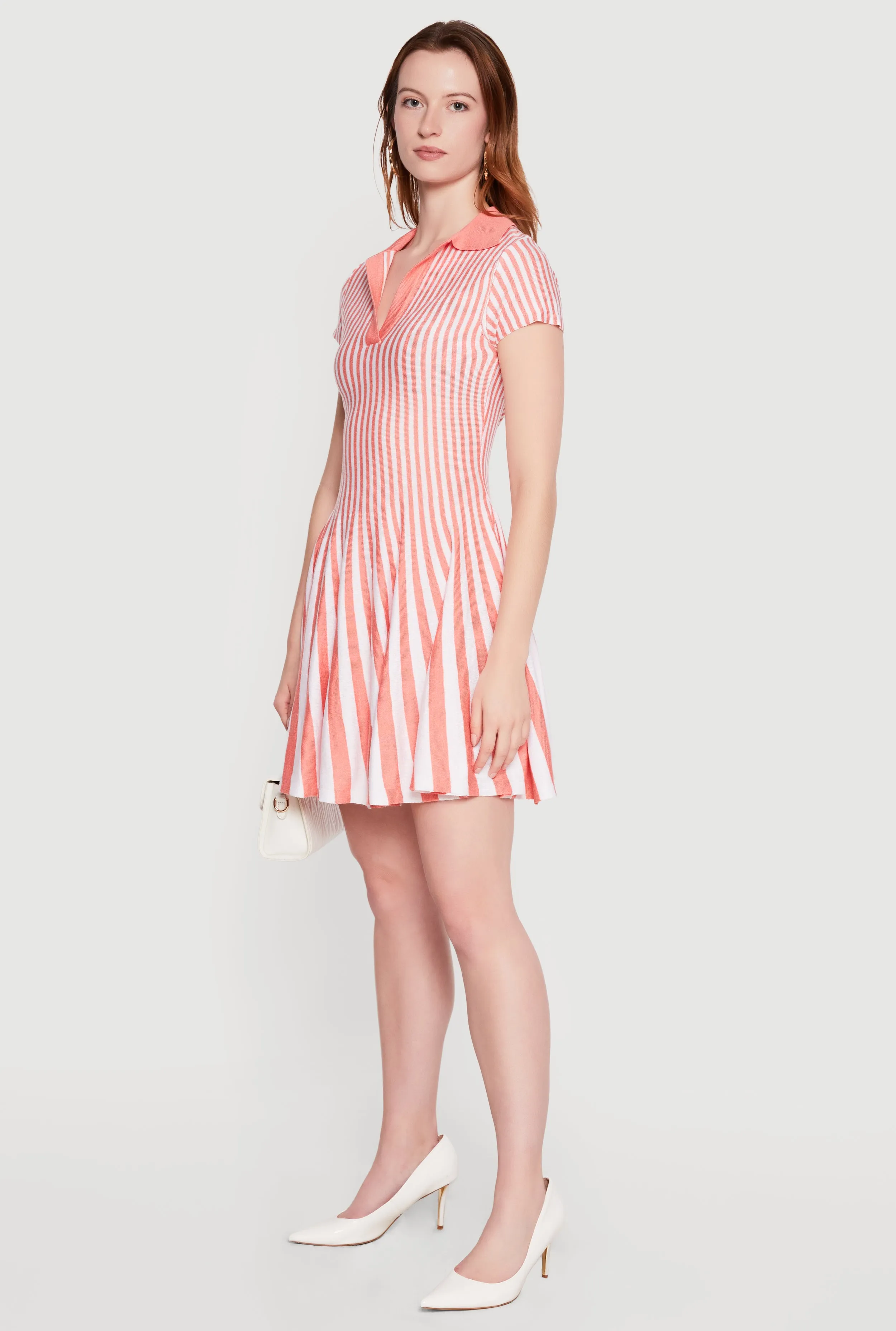 Striped Mini Polo Dress sold by Rainbow product image thumbnail 2