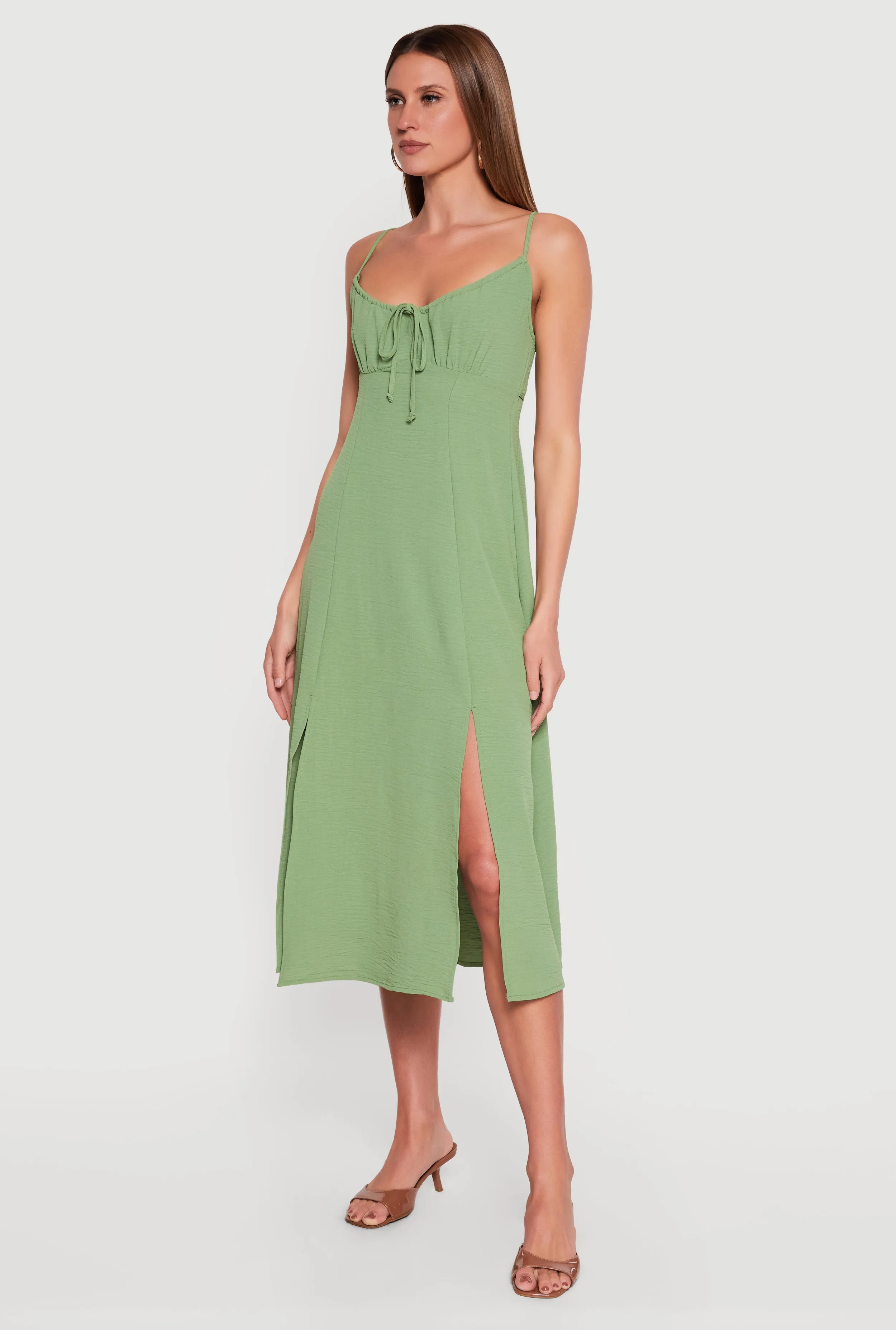 Crepe Knit Side Slit Maxi Dress sold by Rainbow product image thumbnail 2