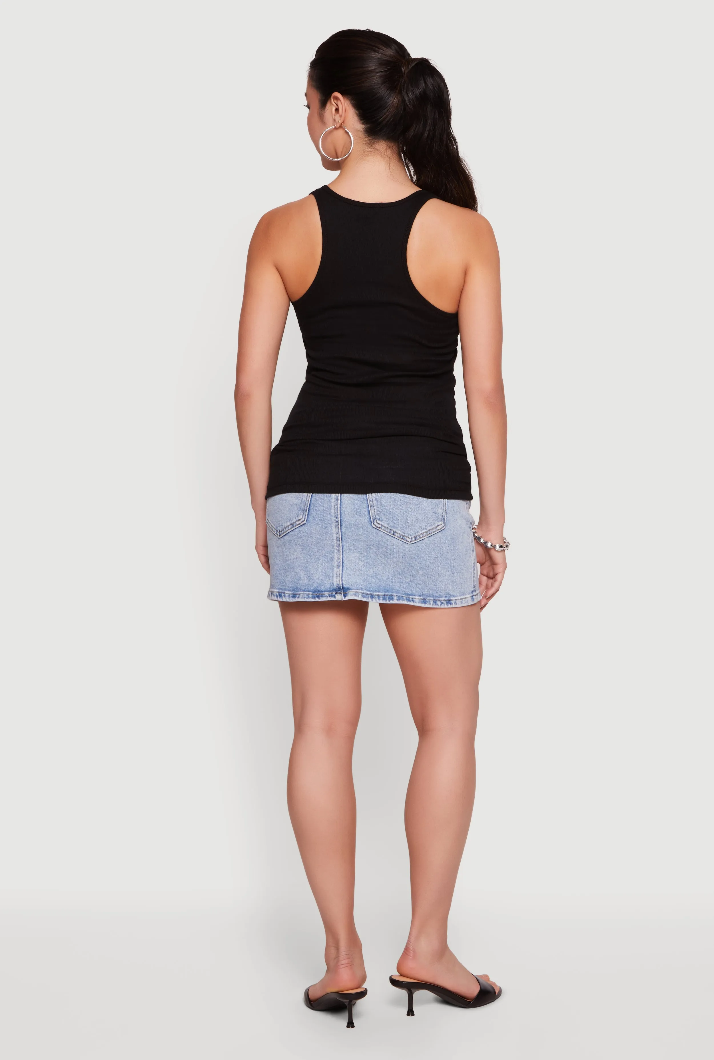 Rib Knit Racerback Tank Top sold by Rainbow product image thumbnail 5