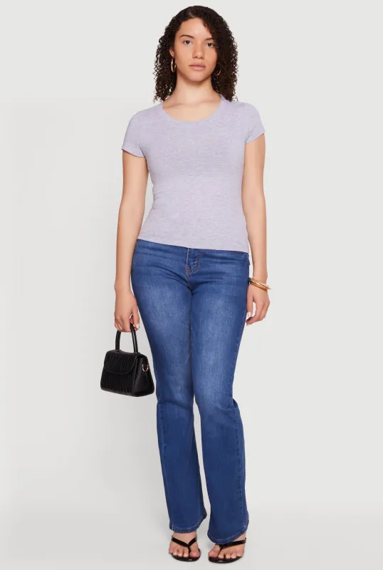 Basic Crew Neck Short Sleeve Tee made by Ambiance