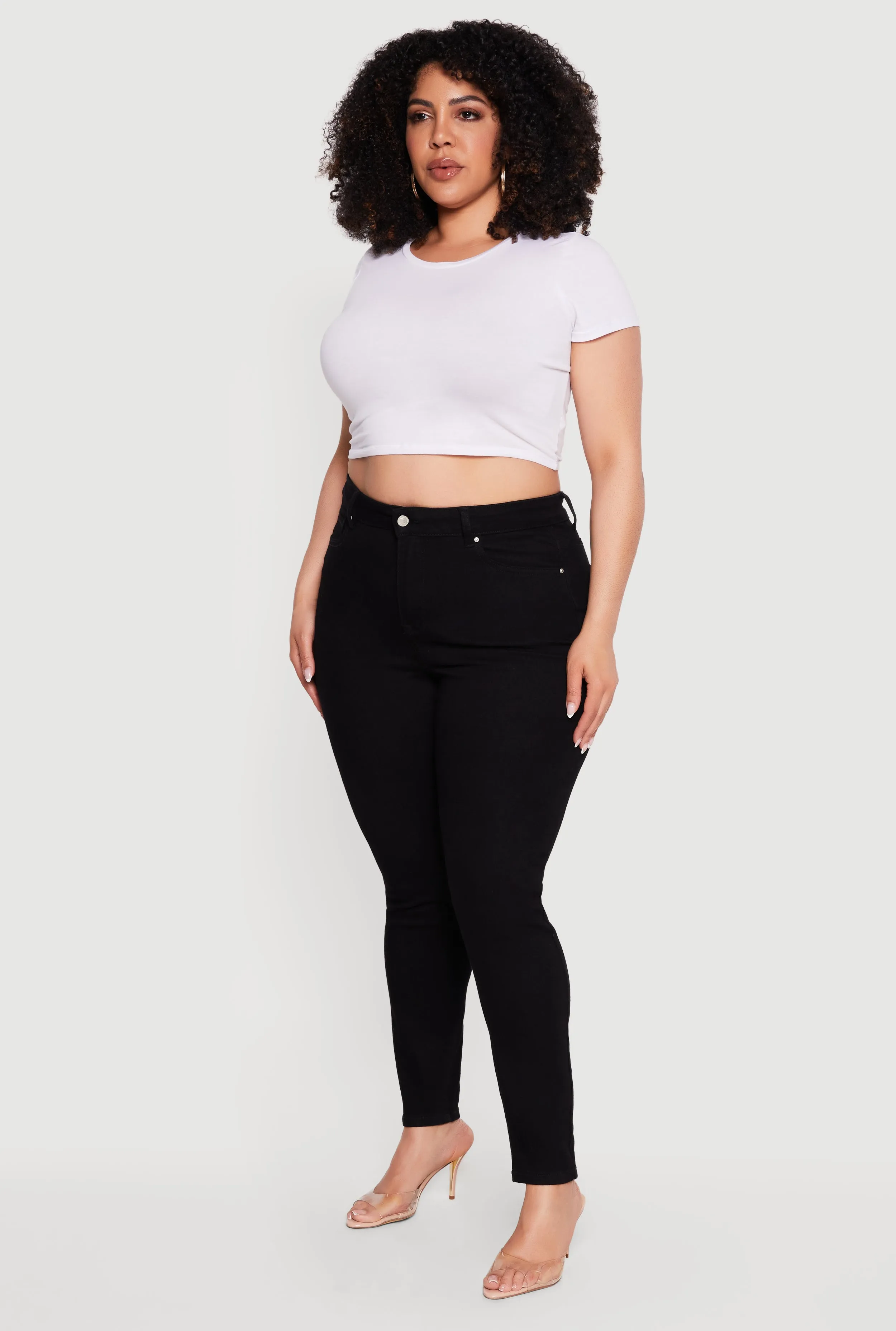 Plus Size WAX High Waisted Skinny Jeans sold by Rainbow product image thumbnail 2